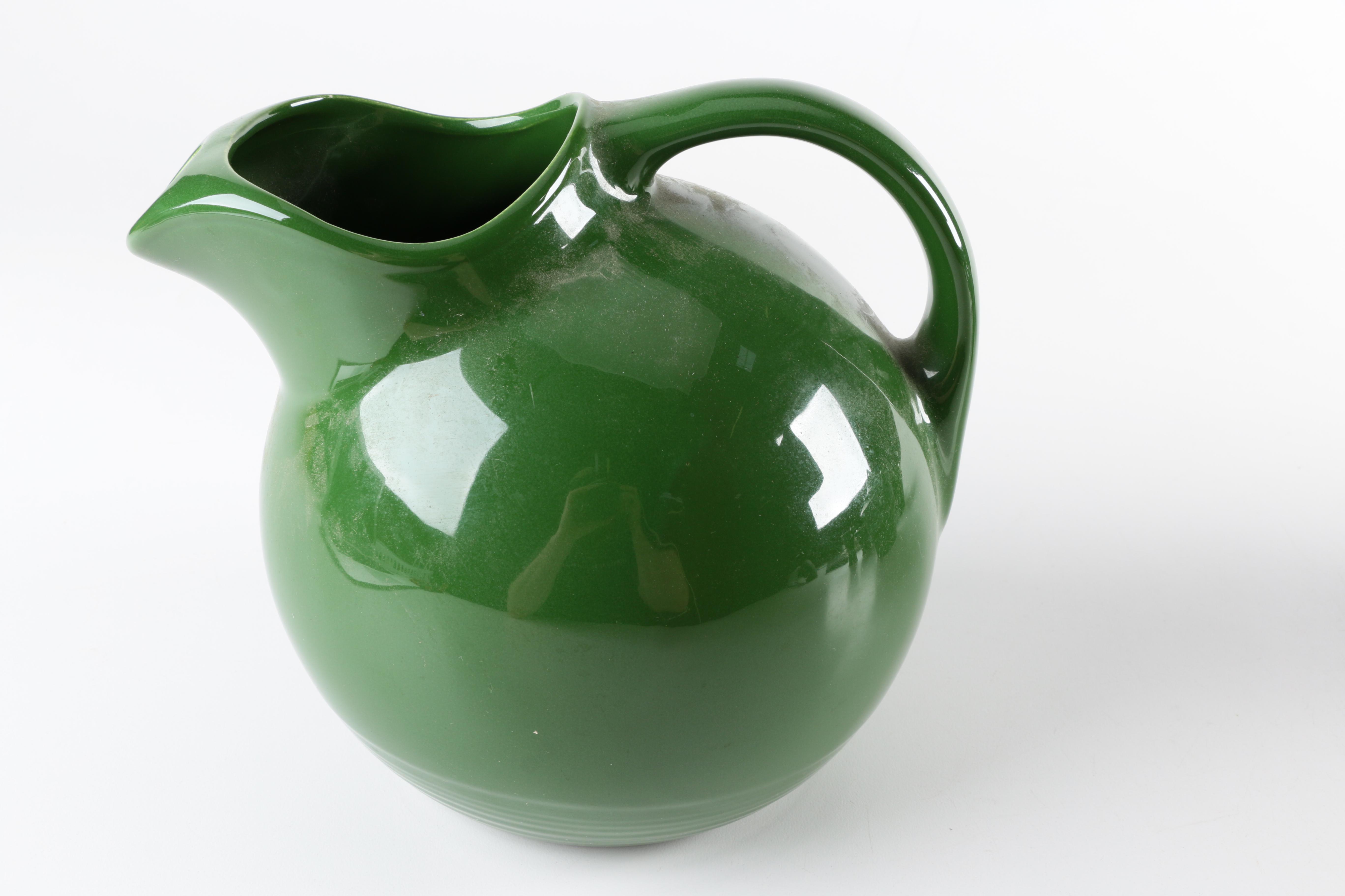 Vintage Homer Laughlin "Harlequin" Green Ceramic Tableware