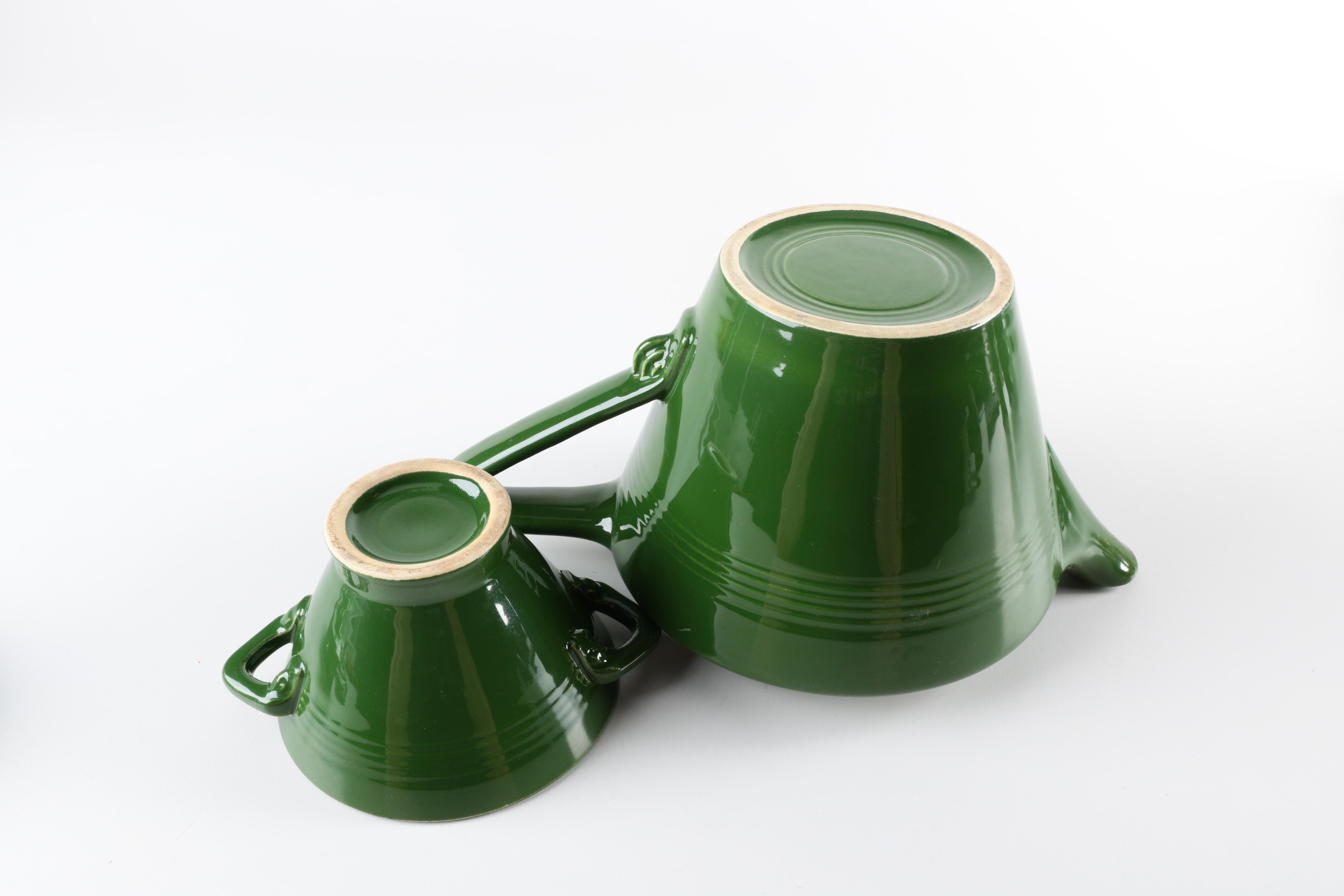 Vintage Homer Laughlin "Harlequin" Green Ceramic Tableware