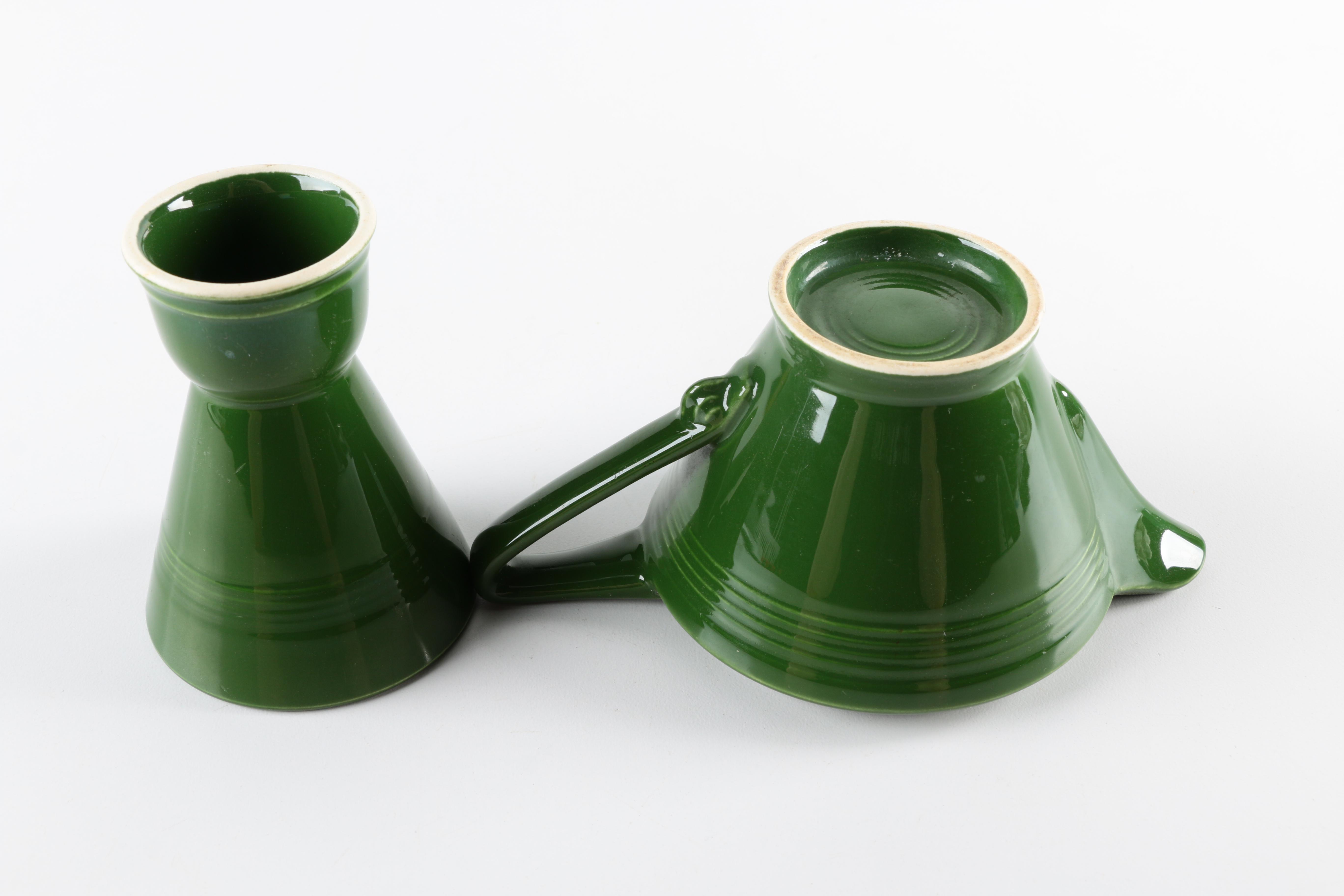 Vintage Homer Laughlin "Harlequin" Green Ceramic Tableware