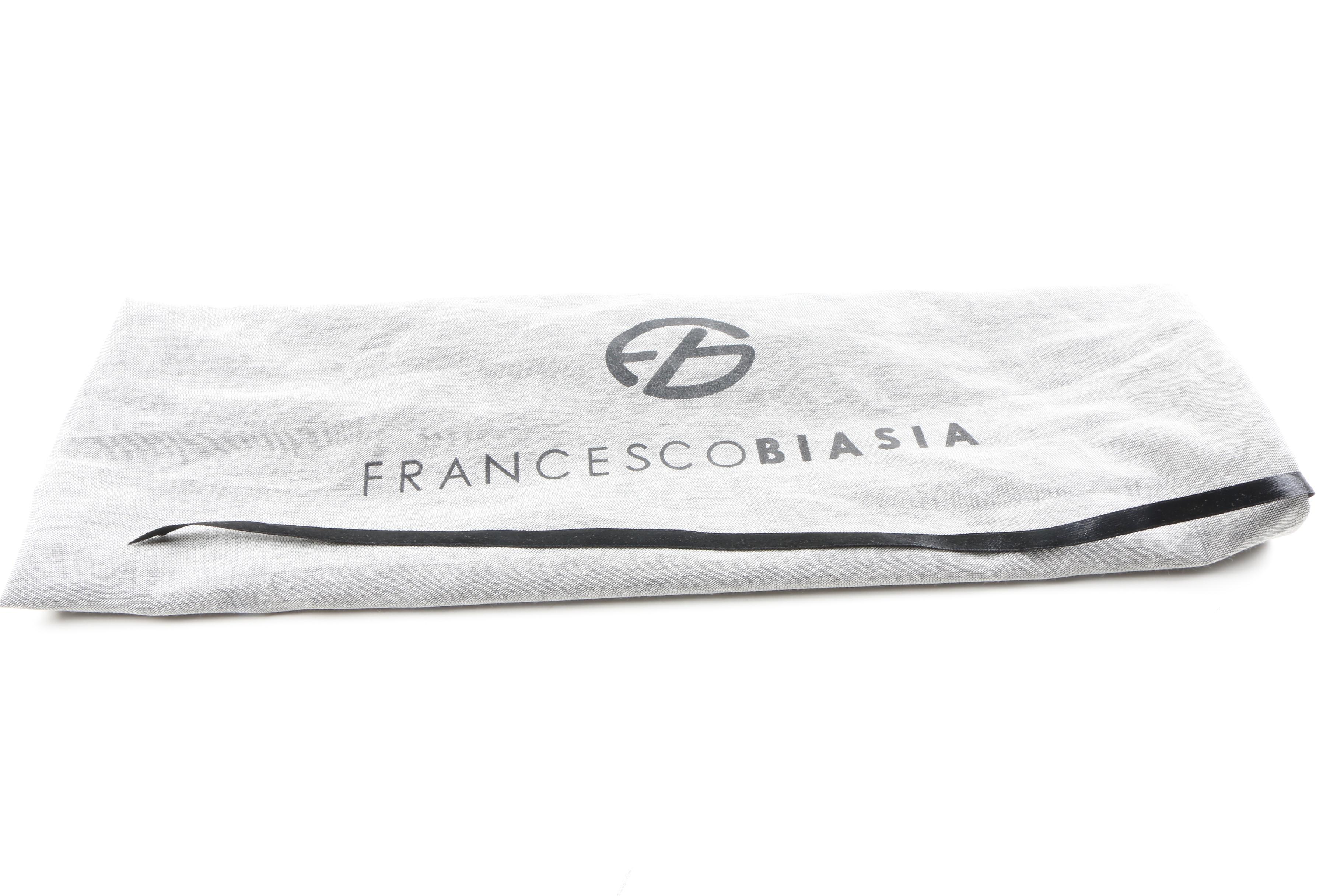 Francesco Biasia Calf Hair and Patent Leather Handbag