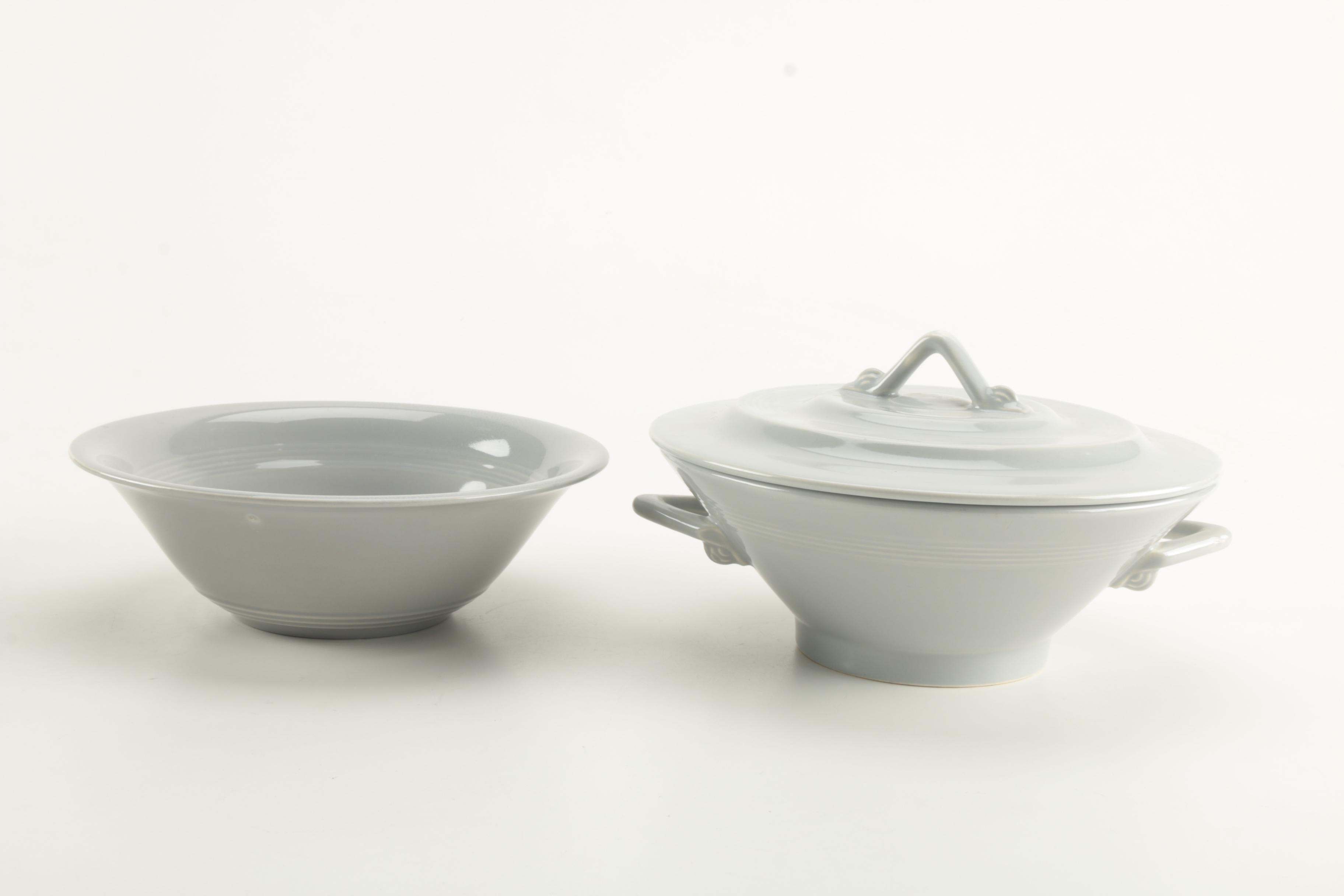 Vintage Harlequin Dinnerware in Grey