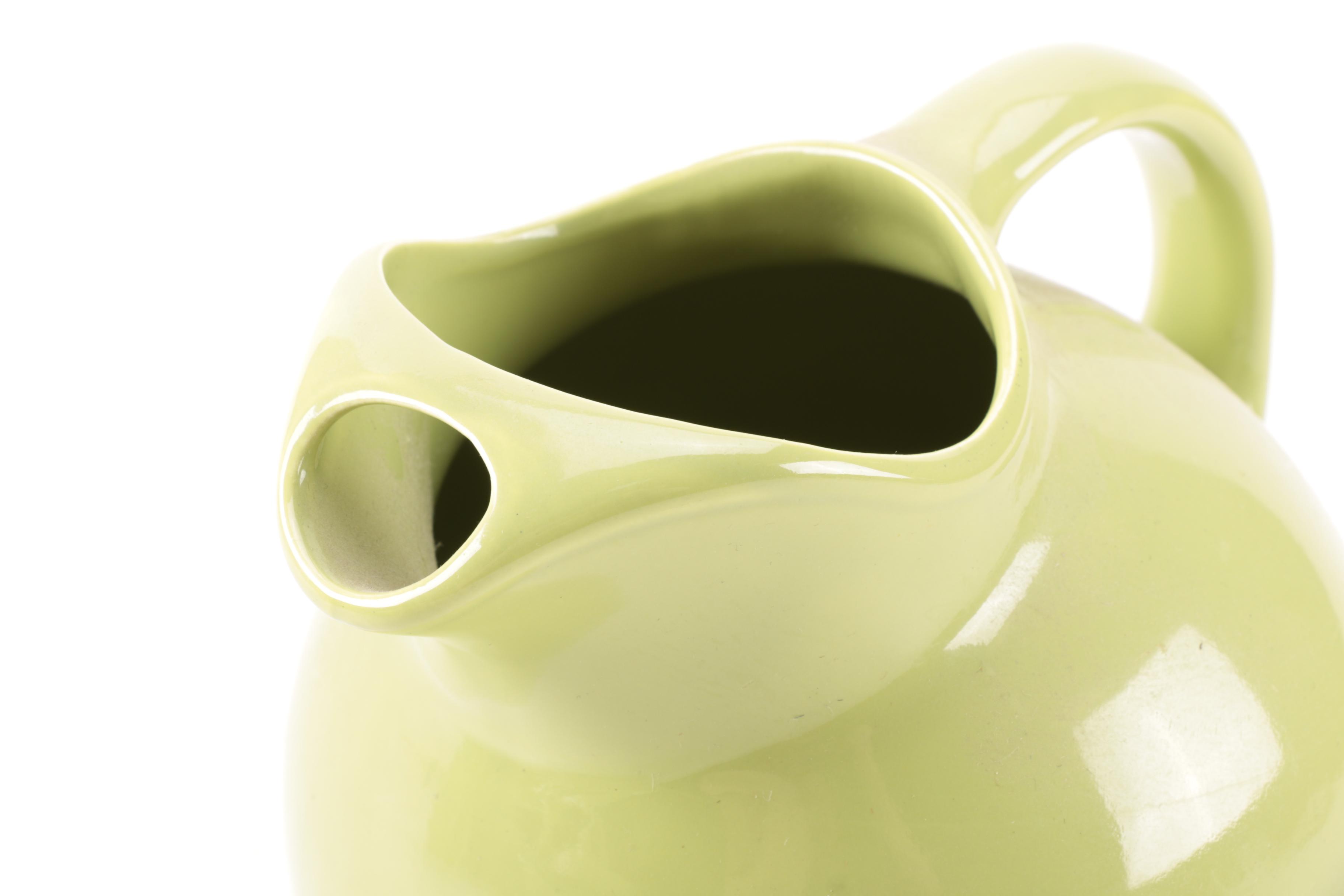 Set of Homer Laughlin Vintage Harlequin Chartreuse China