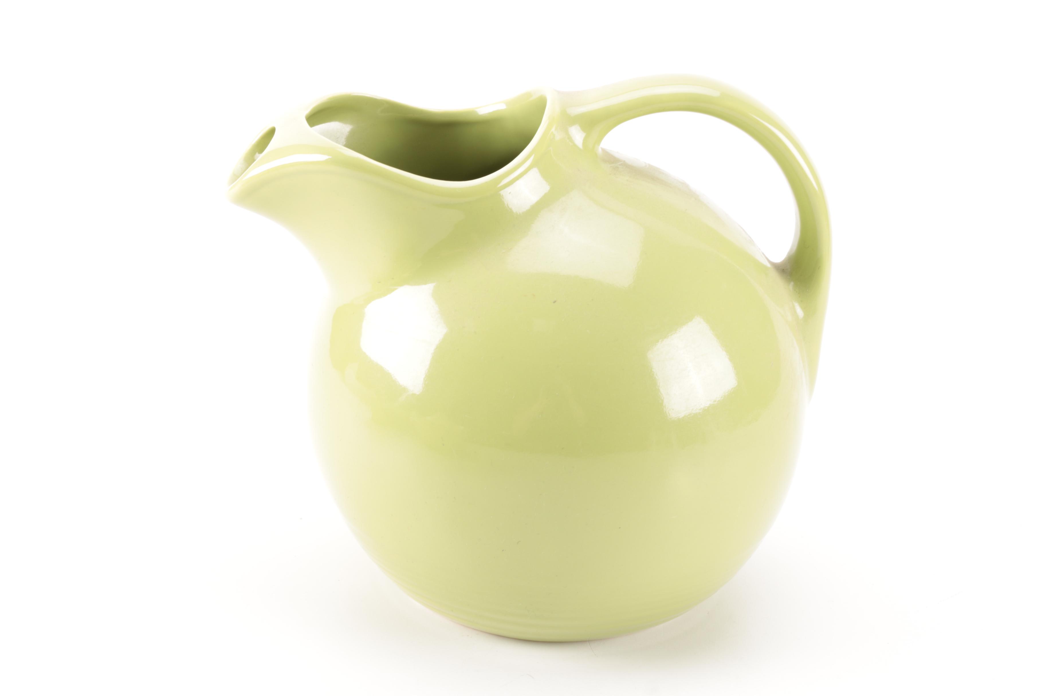 Set of Homer Laughlin Vintage Harlequin Chartreuse China