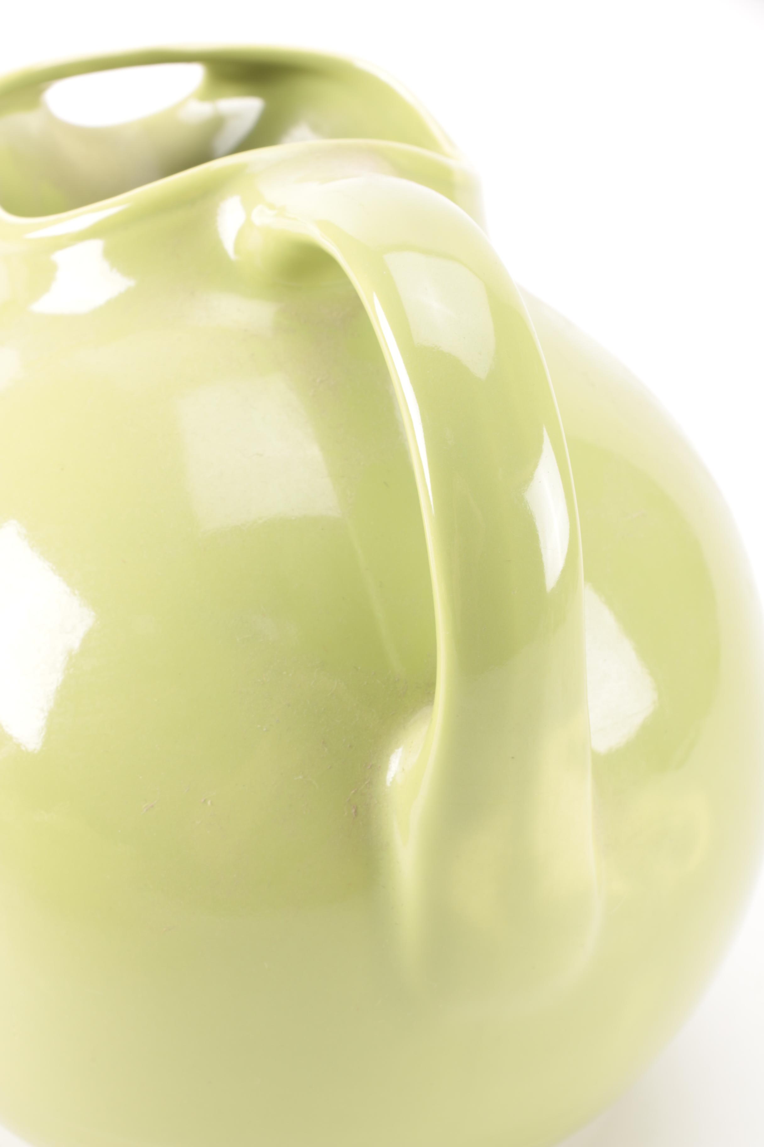 Set of Homer Laughlin Vintage Harlequin Chartreuse China