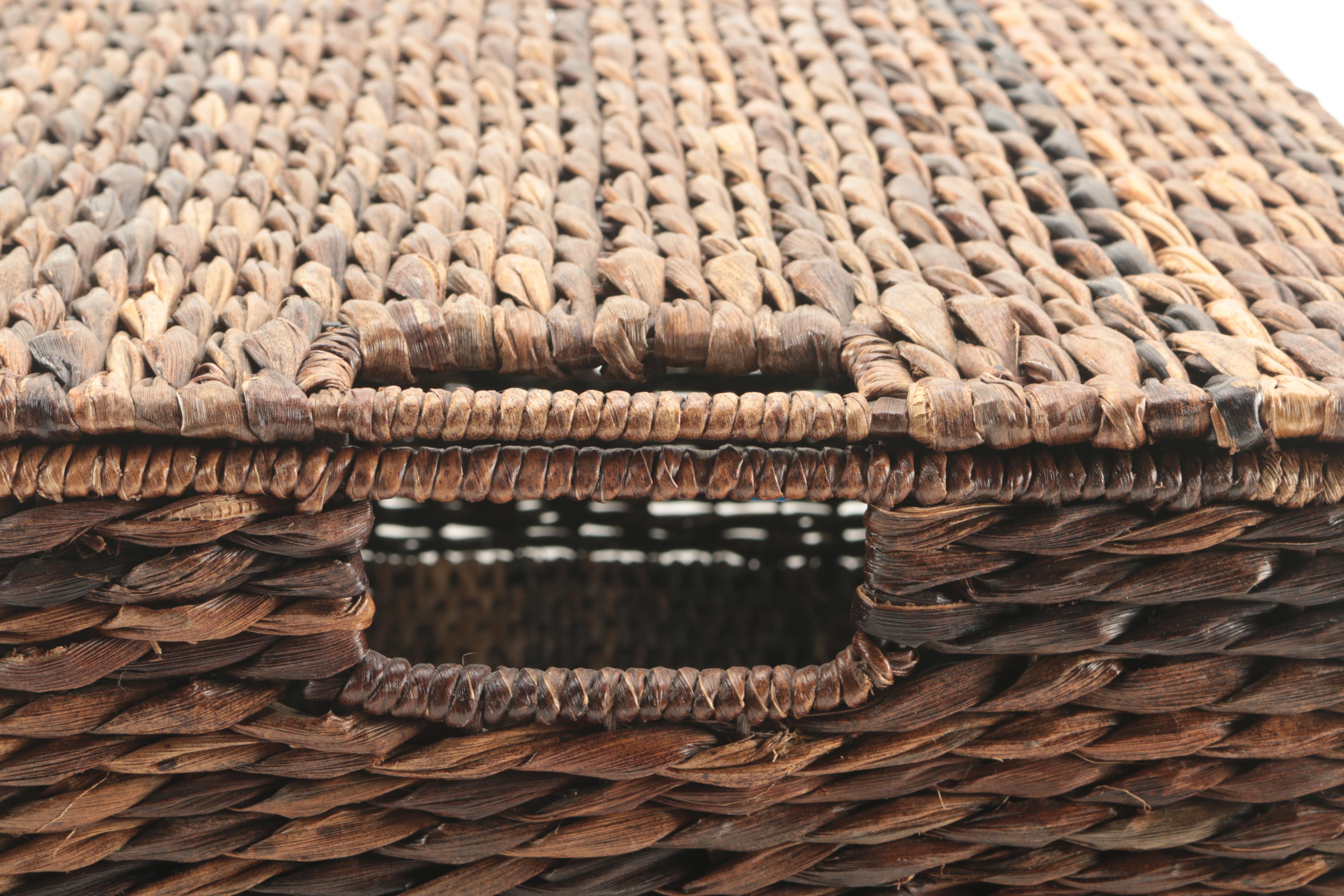 Woven Wicker Storage Baskets