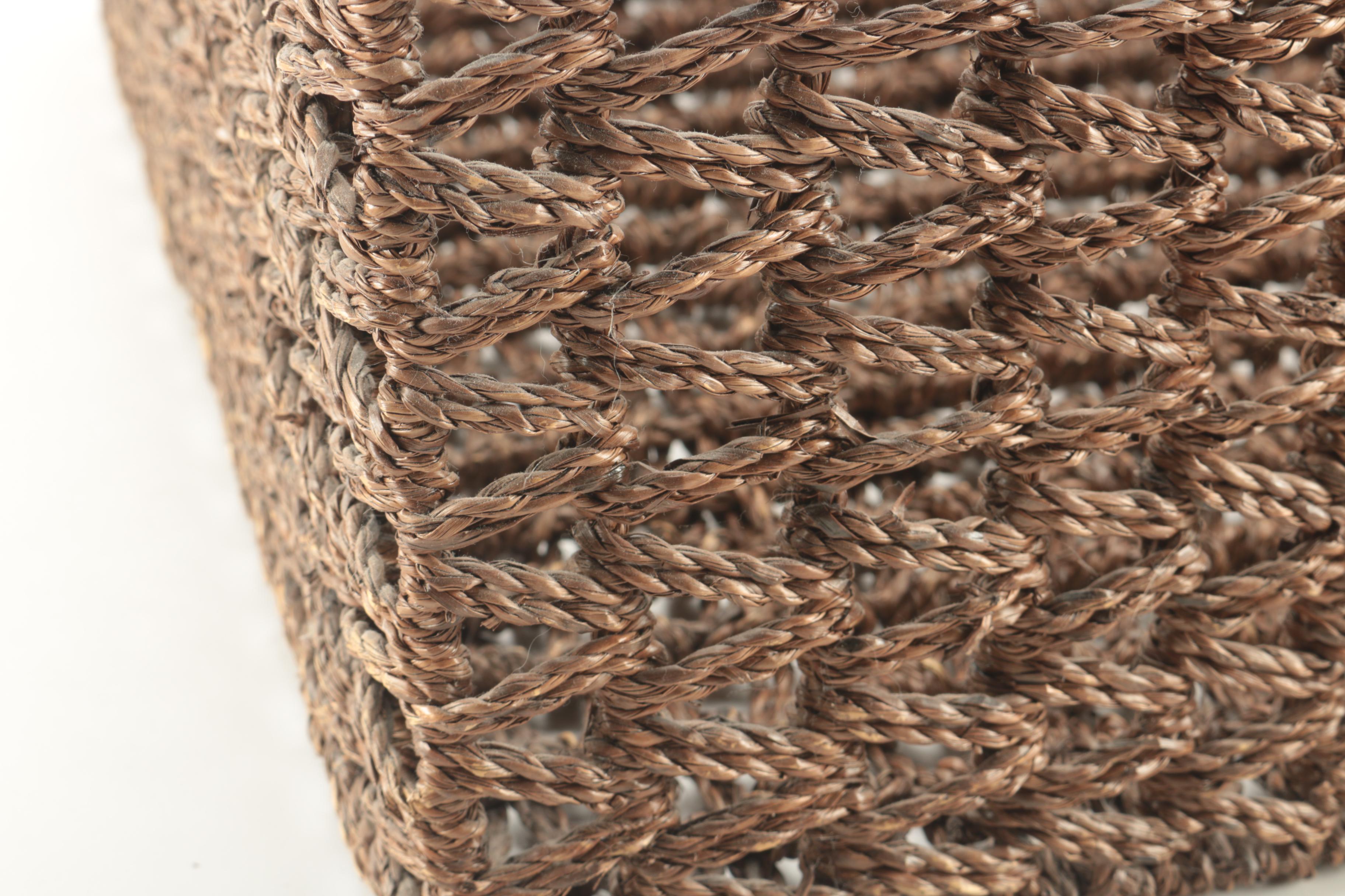 Woven Wicker Storage Baskets
