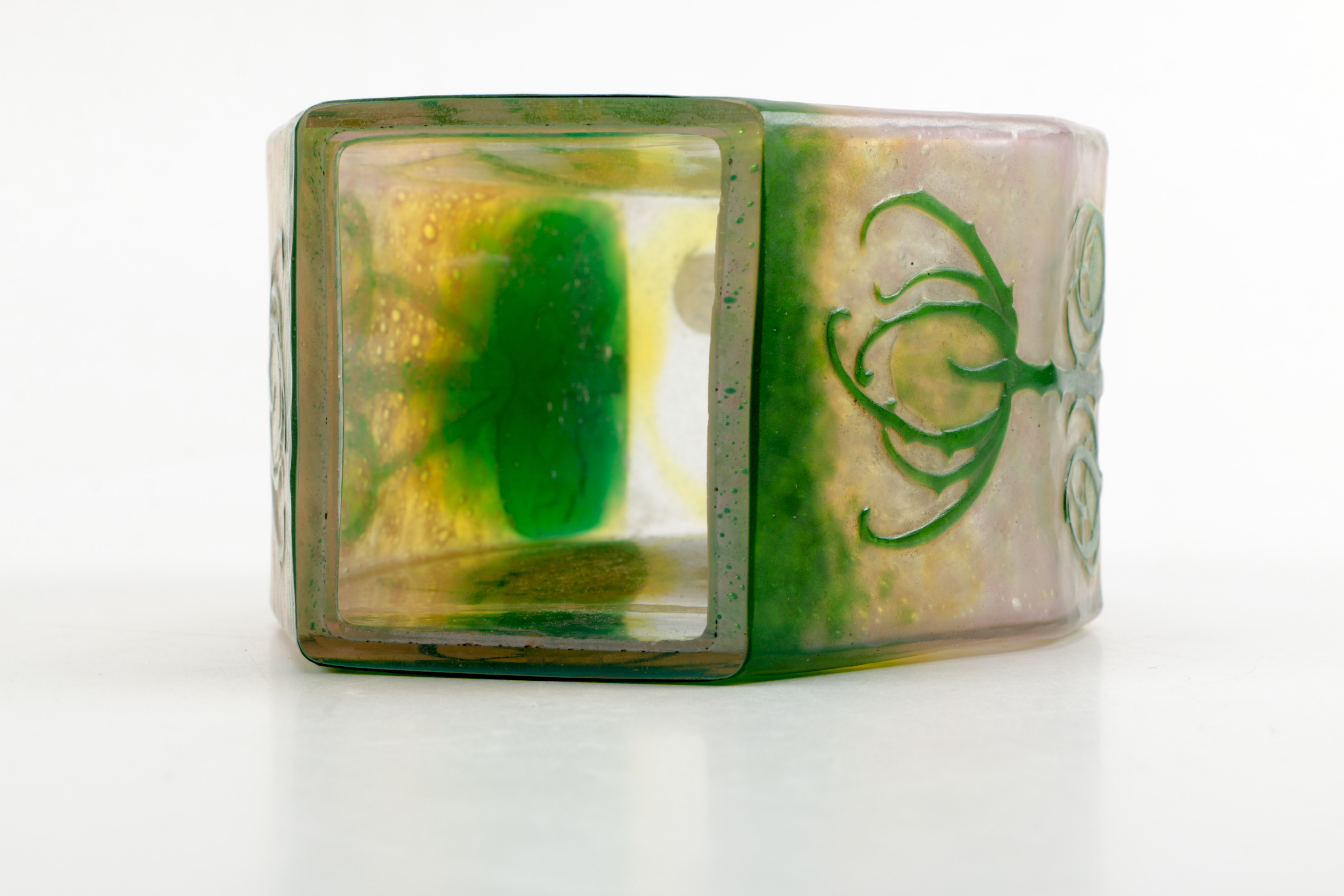 Circa 1900 Signed "Daum Nancy" Art Nouveau Cameo Glass Vase