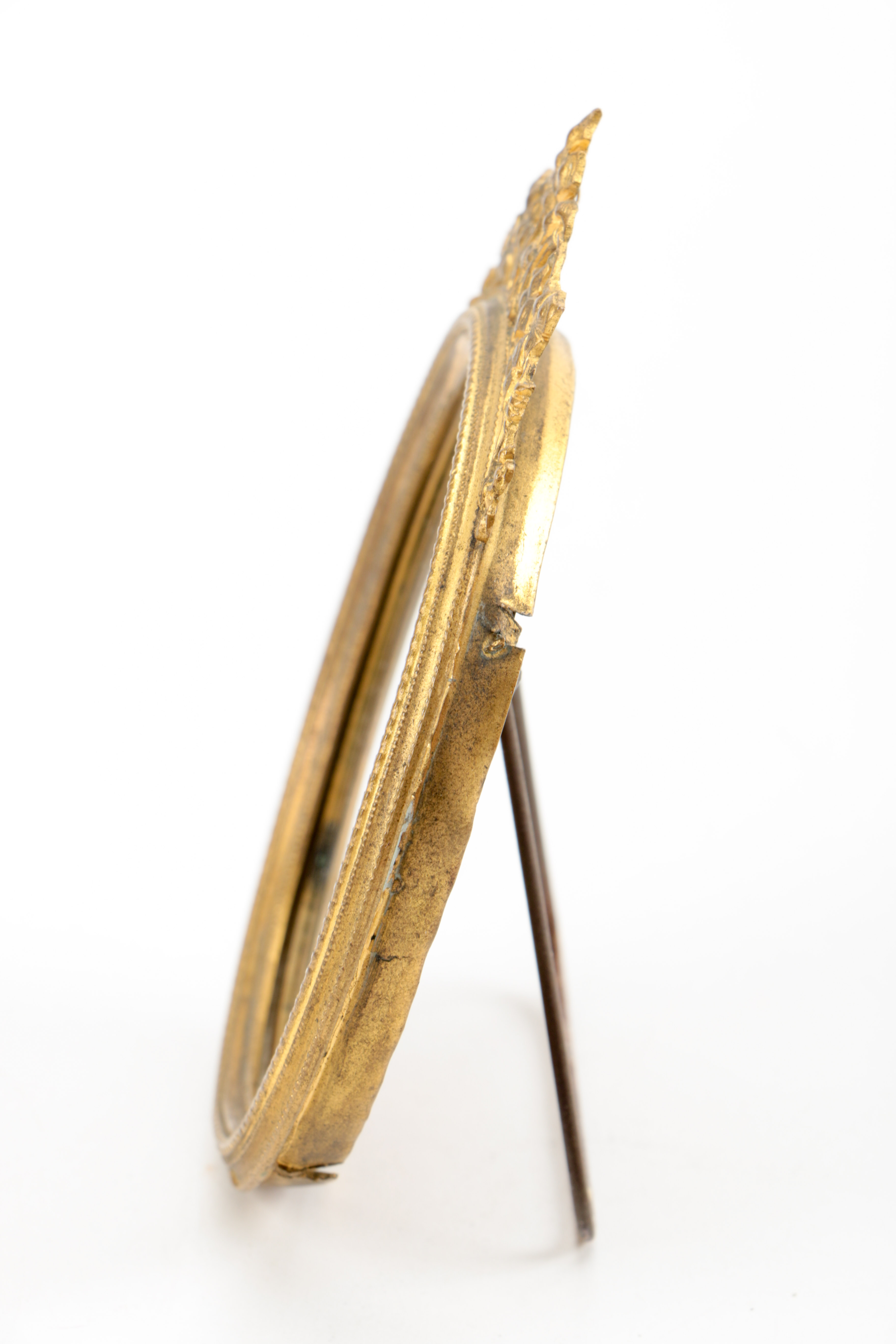 19th Century French Gouache Miniature Portrait