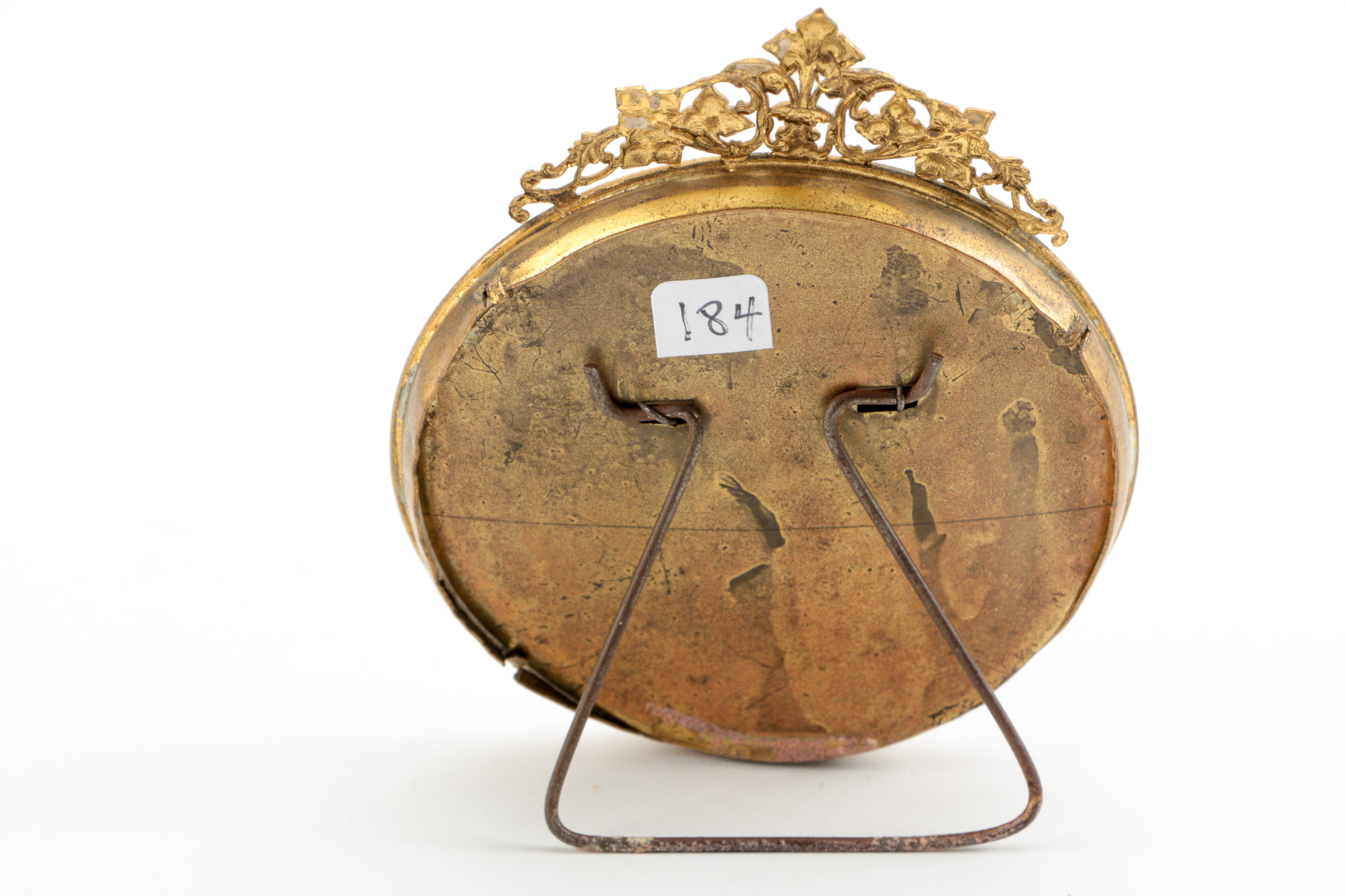 19th Century French Gouache Miniature Portrait