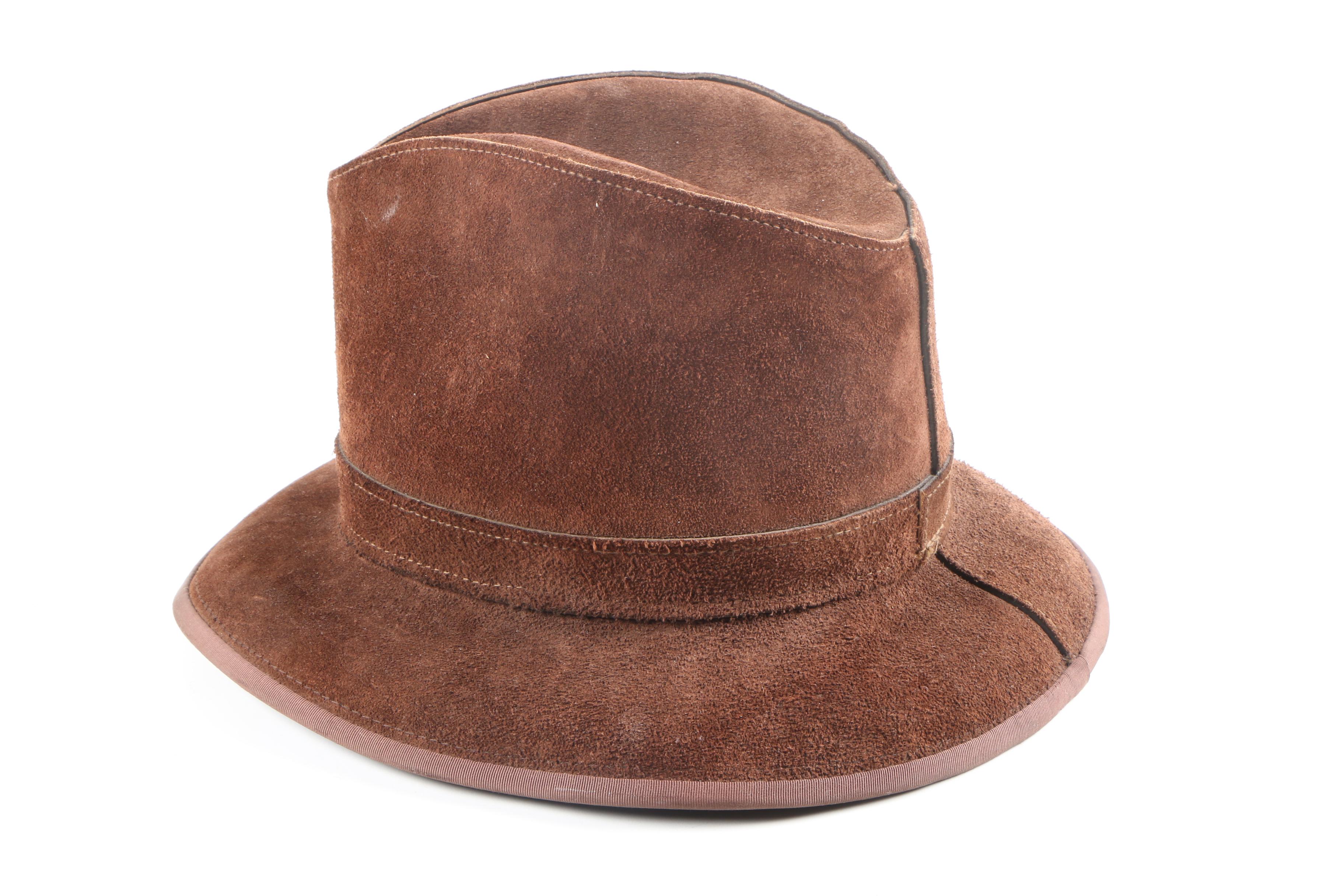 Brown Suede Hat