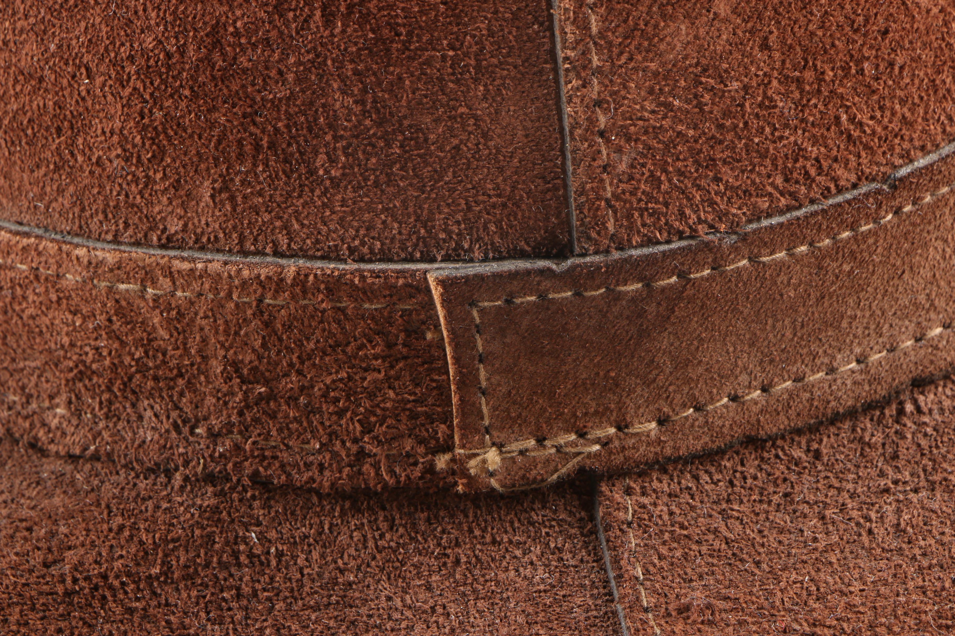 Brown Suede Hat