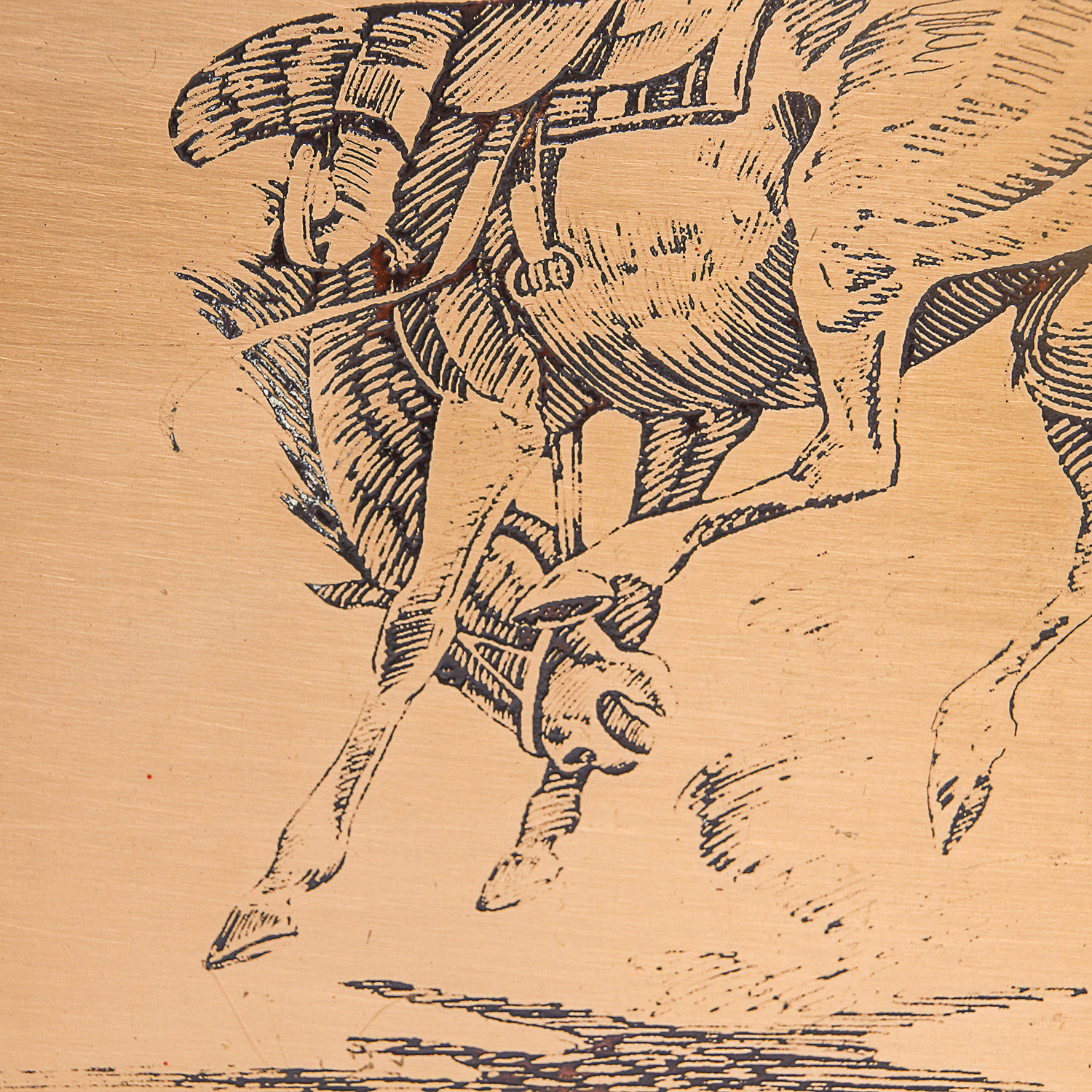 Pair of Tillman Goodan Framed Copper Plate Engravings