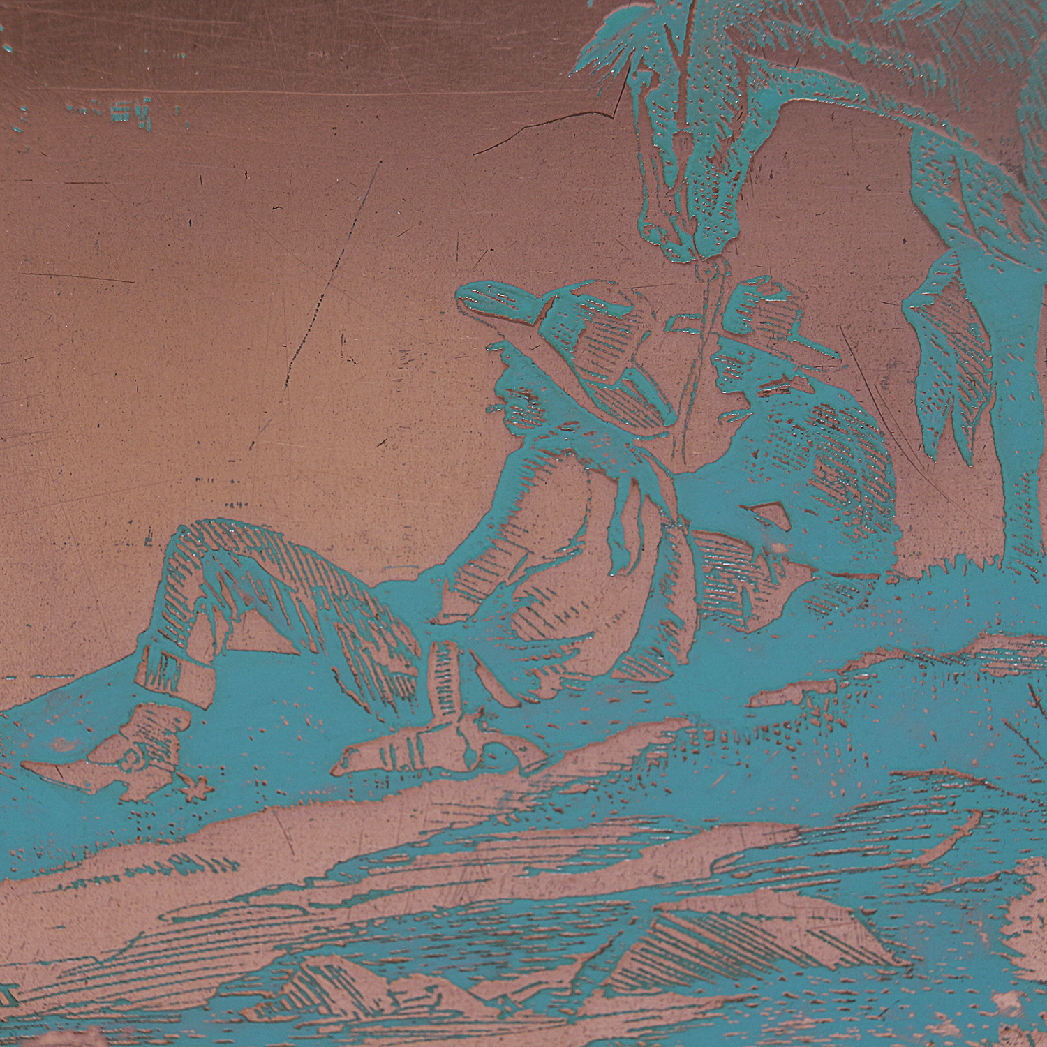 Pair of Tillman Goodan Framed Copper Plate Engravings