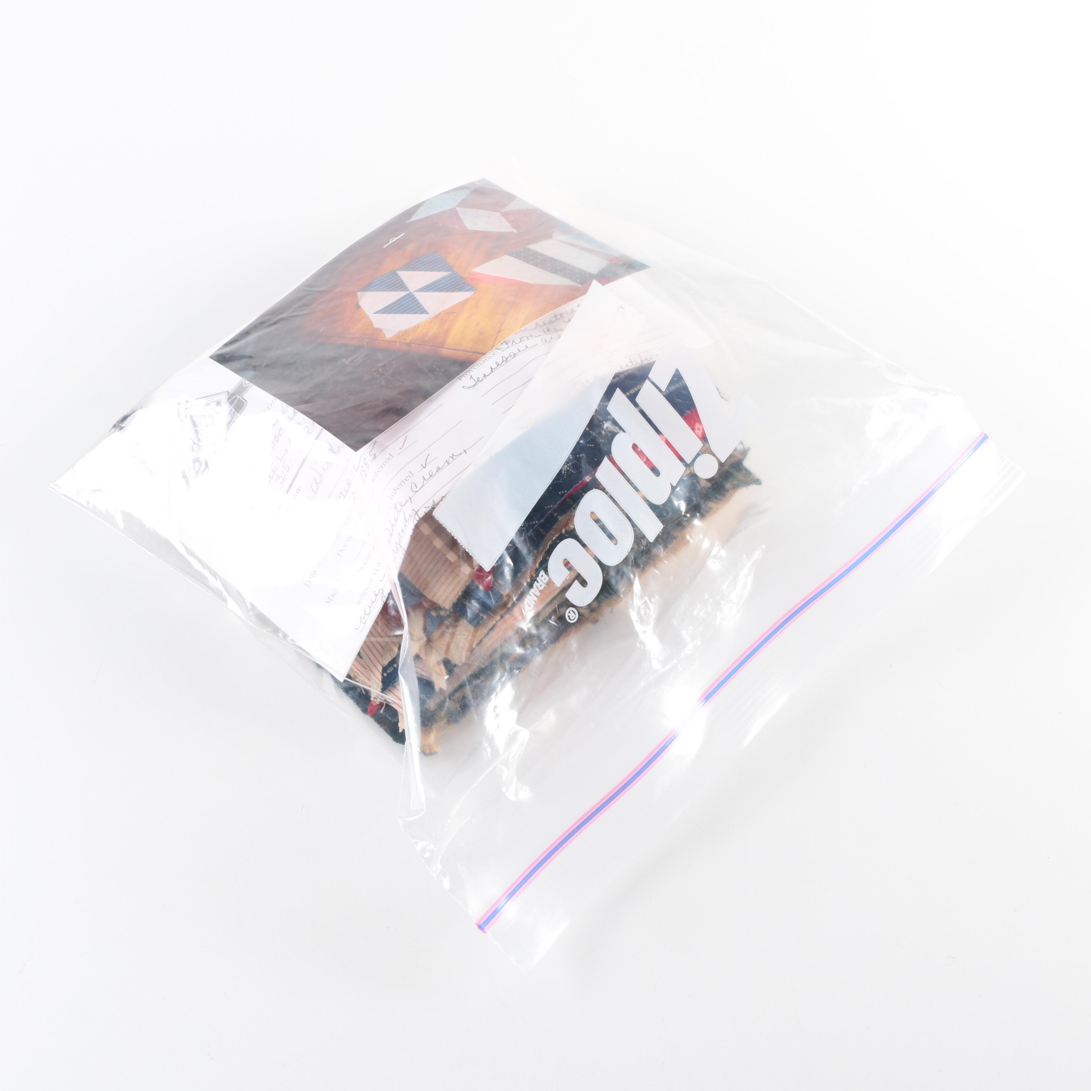 Antique "Wild Geese" Block Quilt Pieces