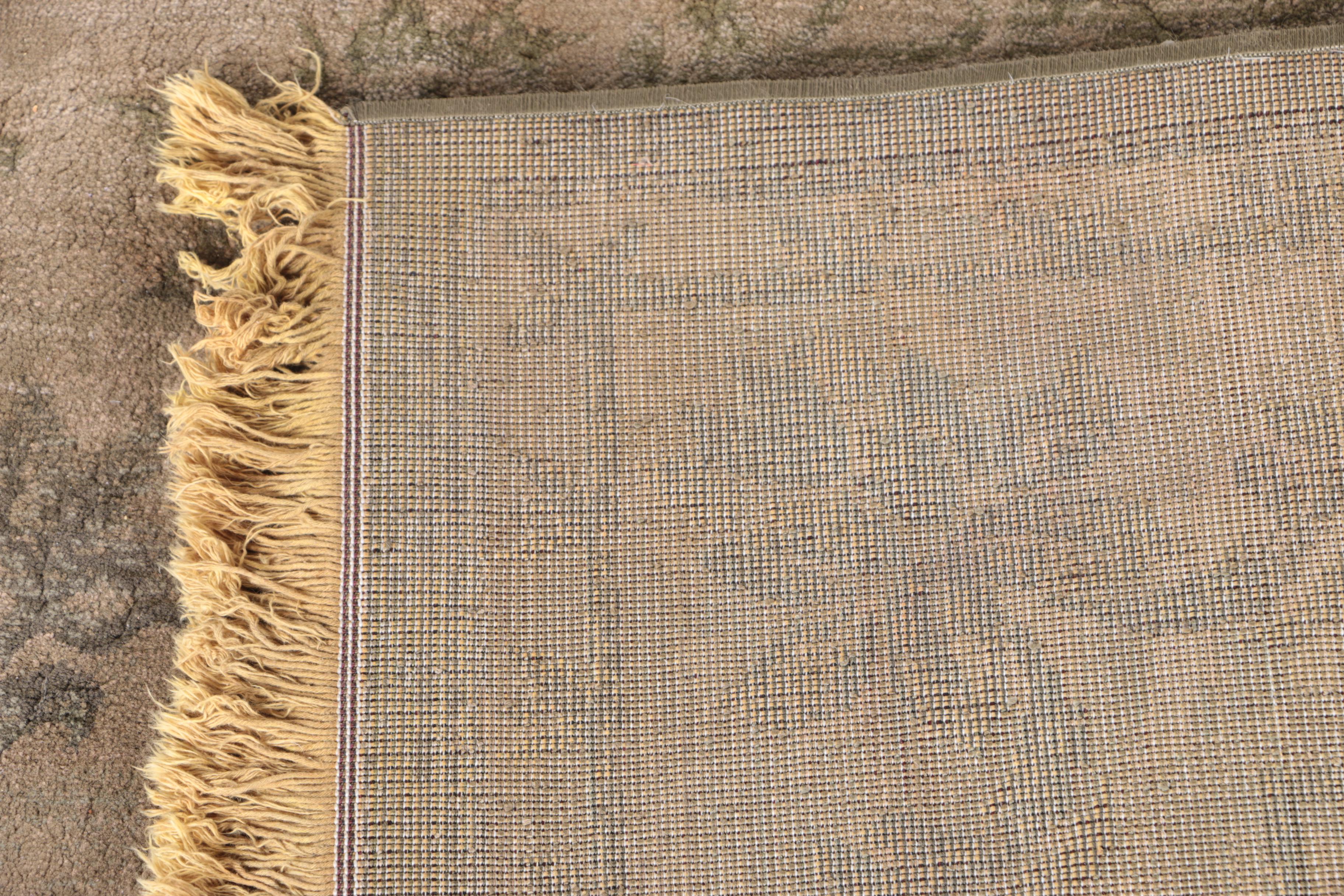 Power-Loomed Floral Area Rug