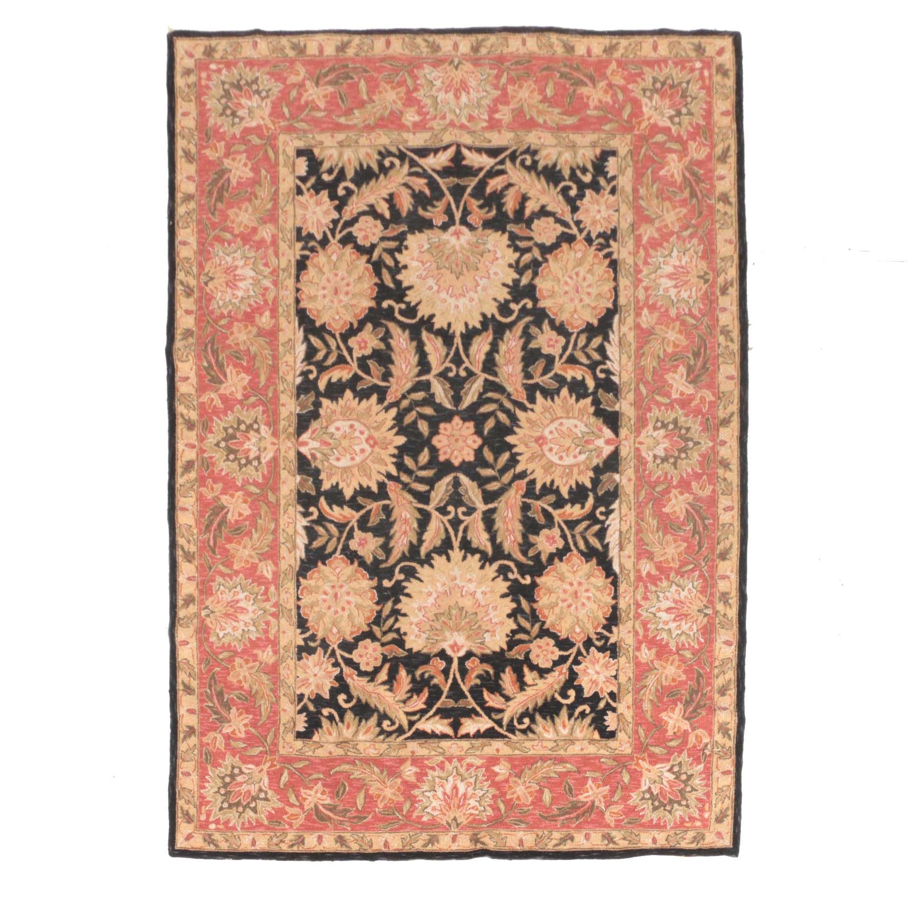 Hand-Tufted Indo-Persian Style Area Rug