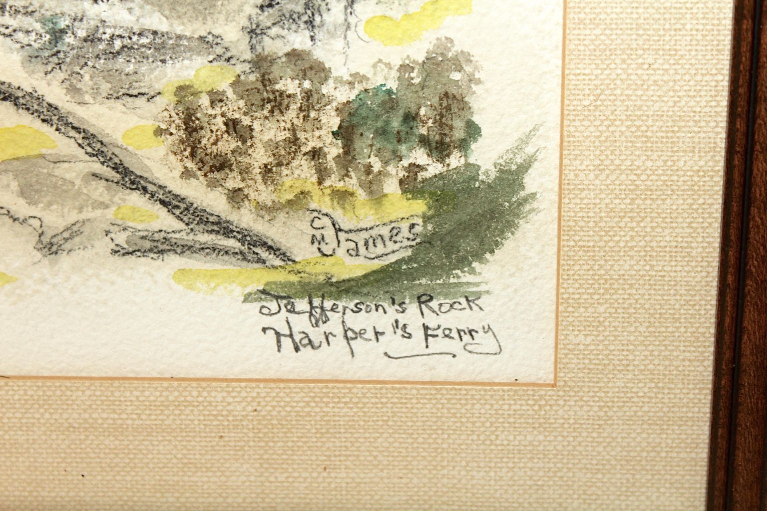 Collection of C.M. James "Harper's Ferry" Watercolor Paintings