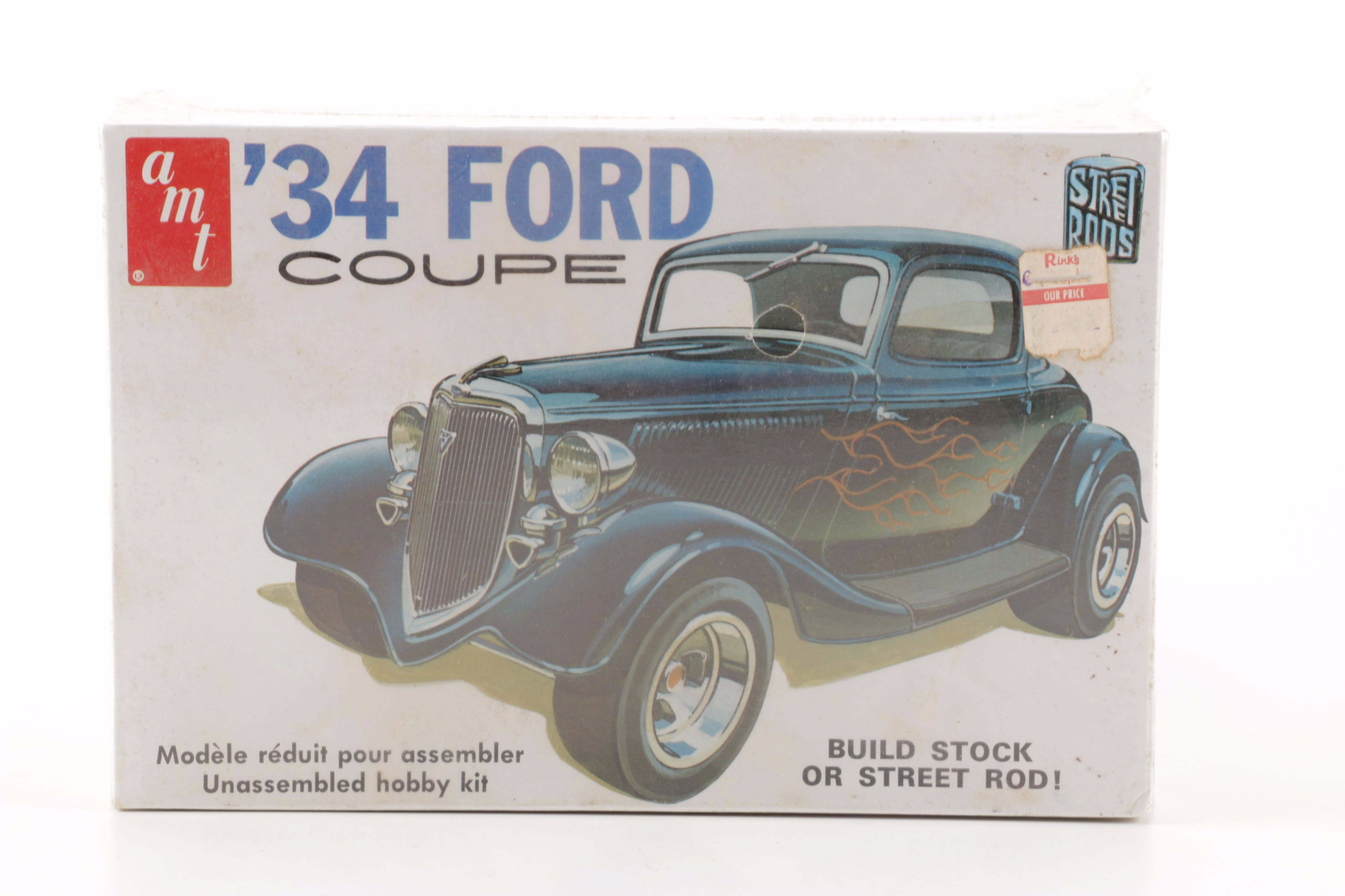 Assorted Model Car Kits Including Monogram, Lindberg, and AMT
