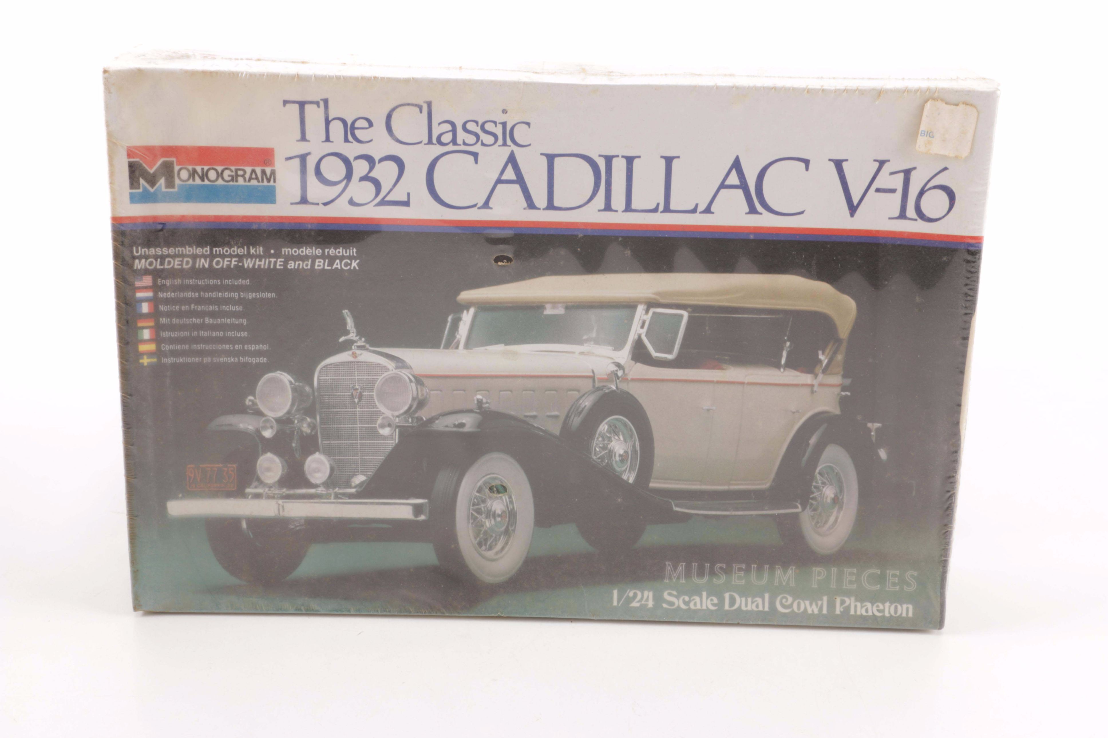 Assorted Model Car Kits Including Monogram, Lindberg, and AMT
