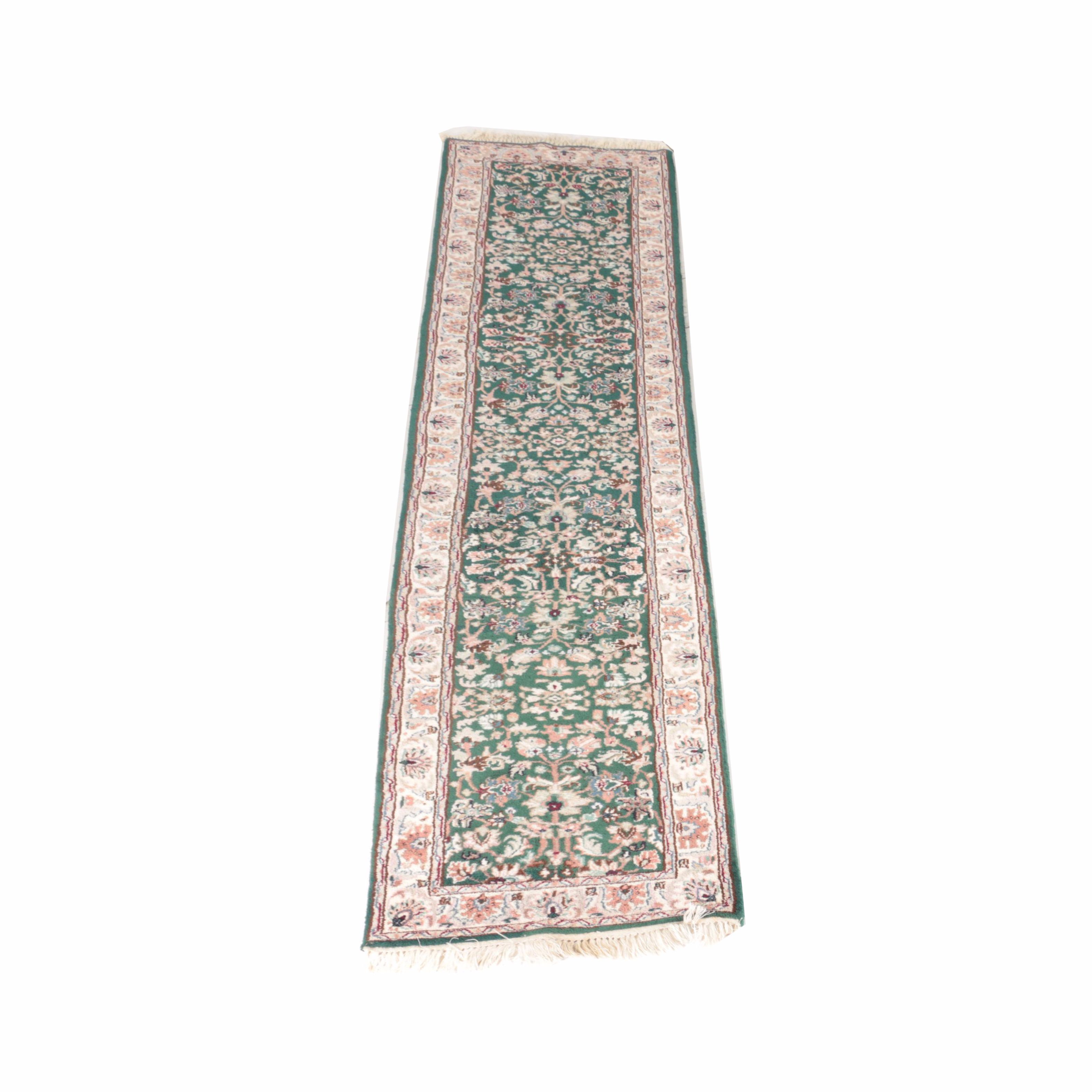 Hand-Knotted Indo-Persian Carpet Runner