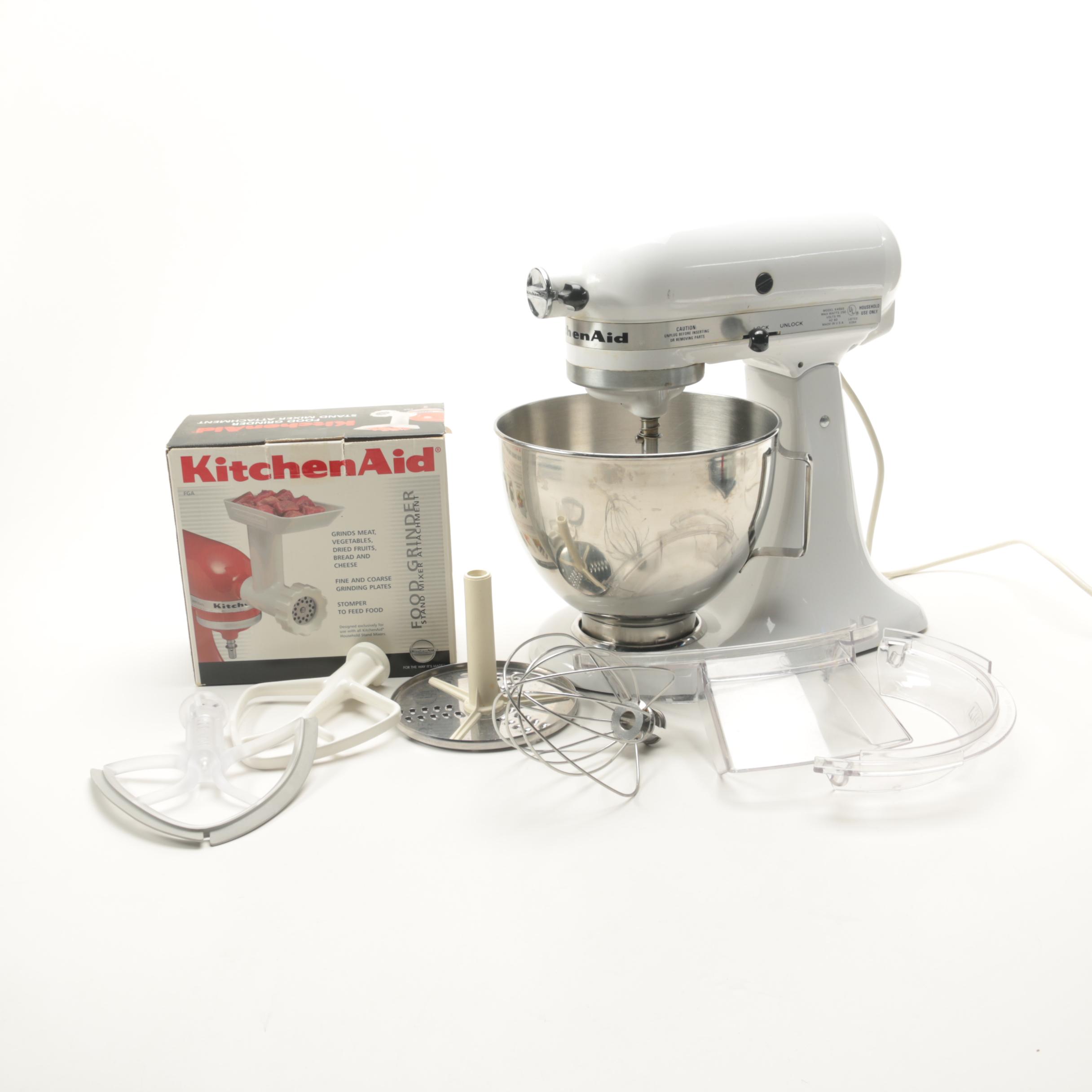 KitchenAid Mixer and Food Grinder Attachment