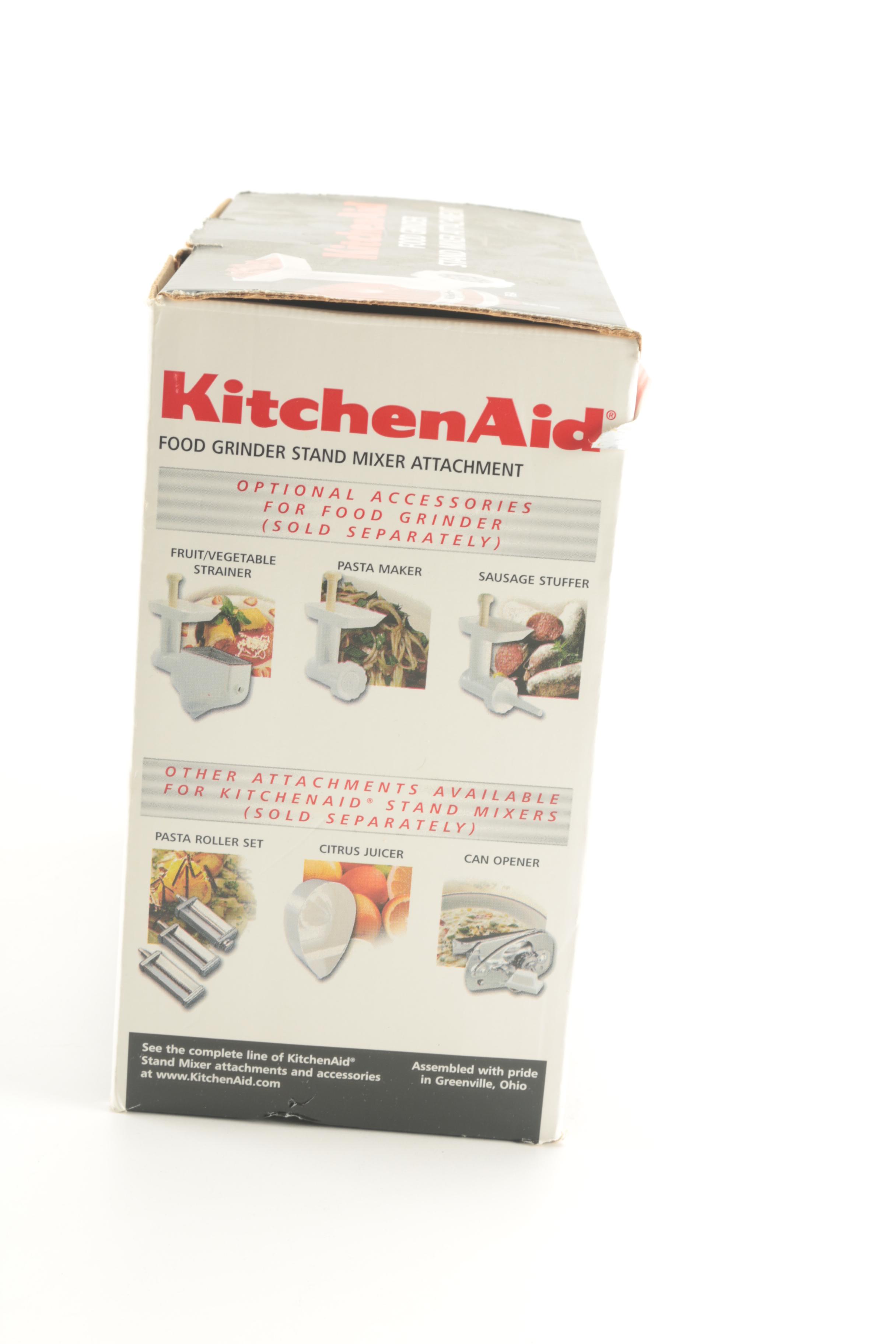 KitchenAid Mixer and Food Grinder Attachment