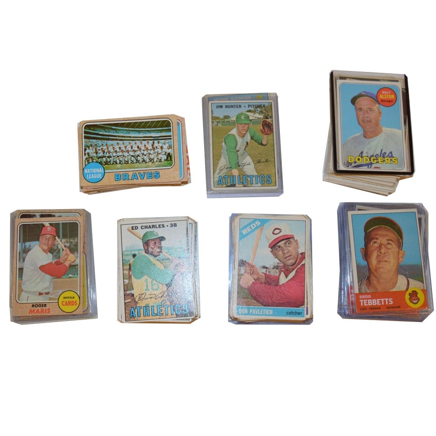 1960s Topps Baseball Cards Including Hall of Fame and All-Stars