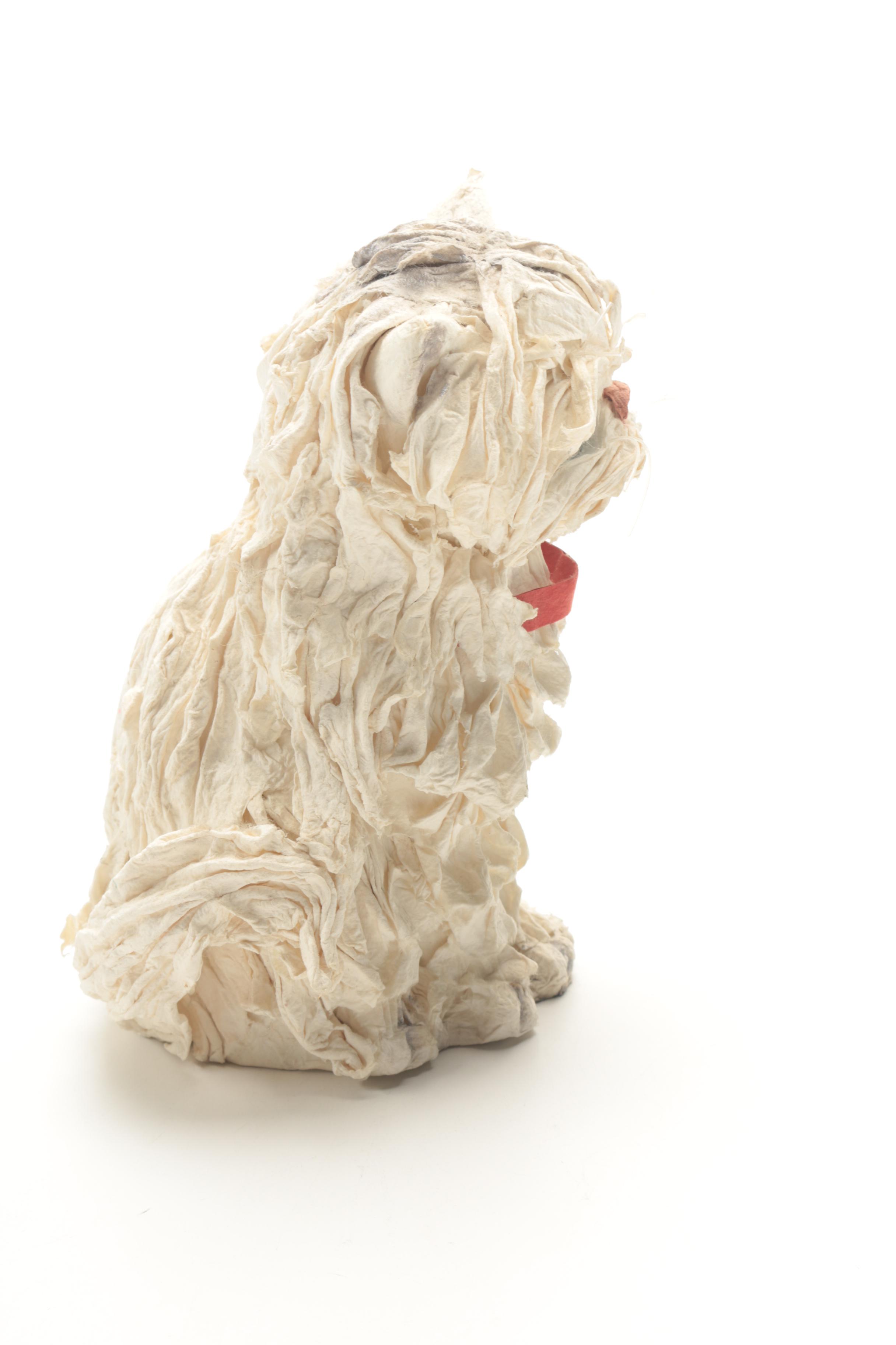 Cat Sculpture Made of Paper