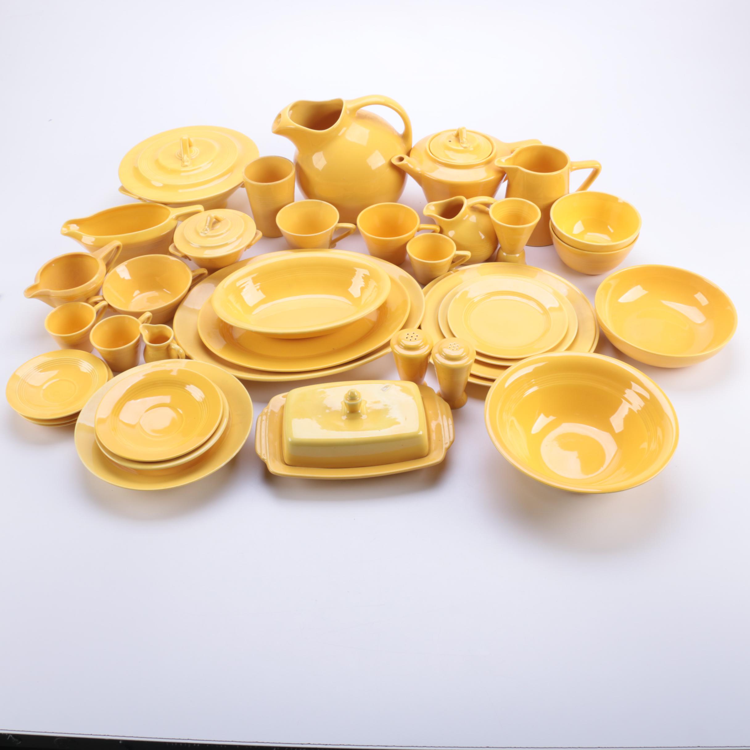 Vintage Homer Laughlin "Harlequin Yellow" Ceramic Tableware