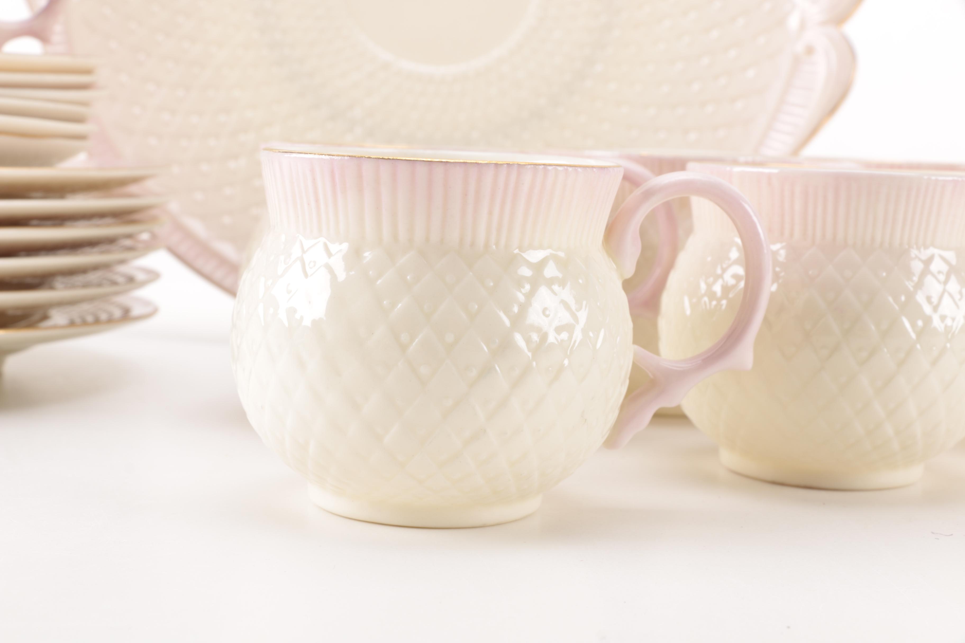 Belleek "Thistle" China Set