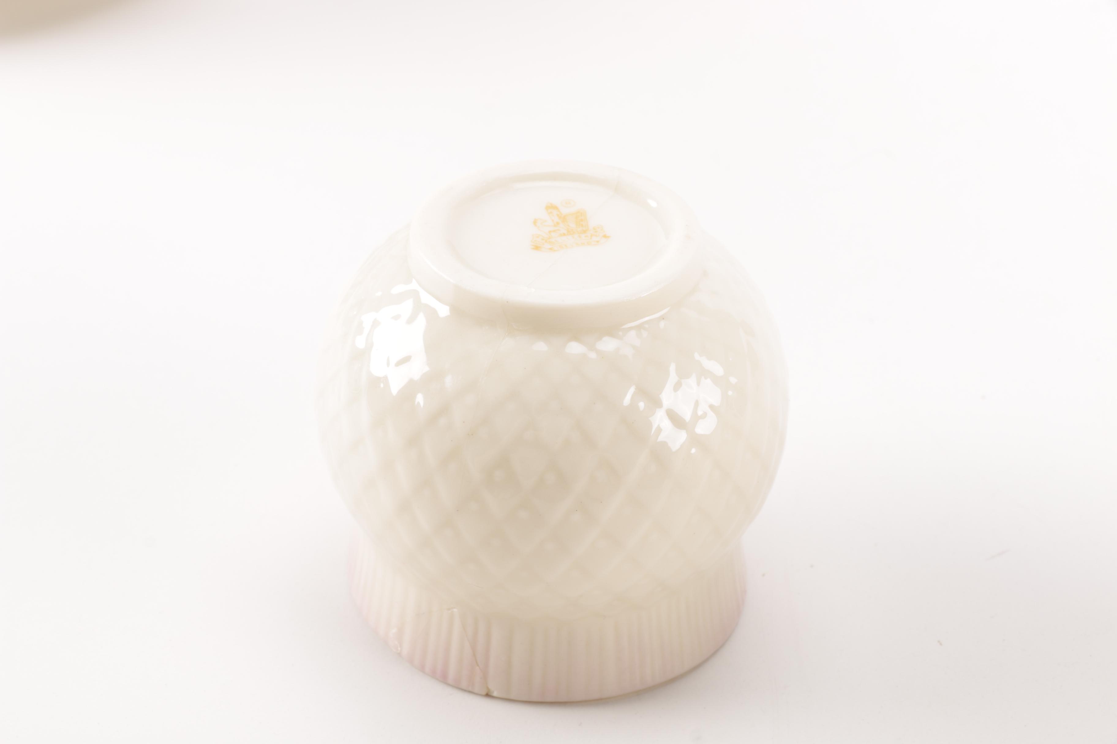 Belleek "Thistle" China Set