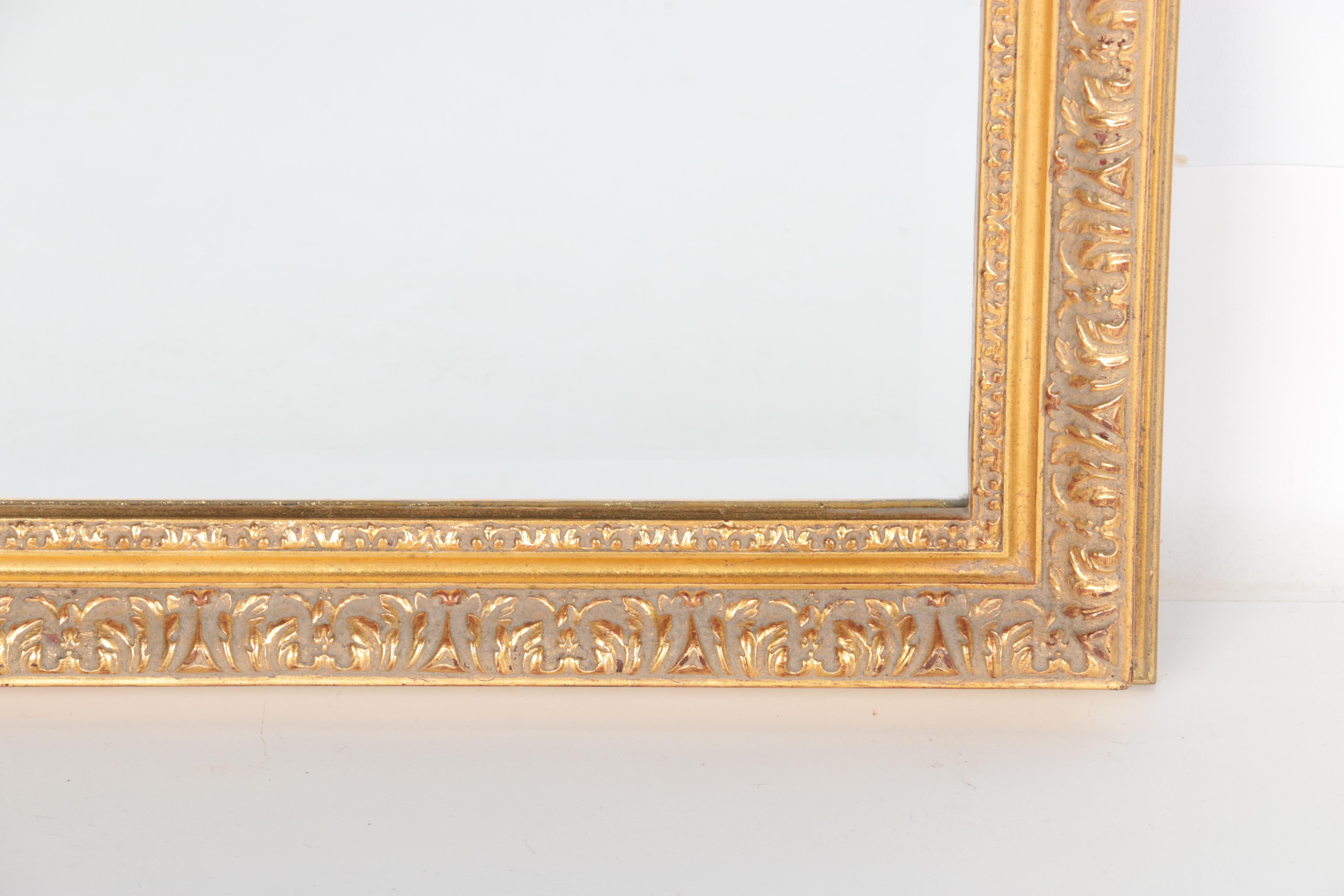 Gilt-Framed Beveled Wall Mirror