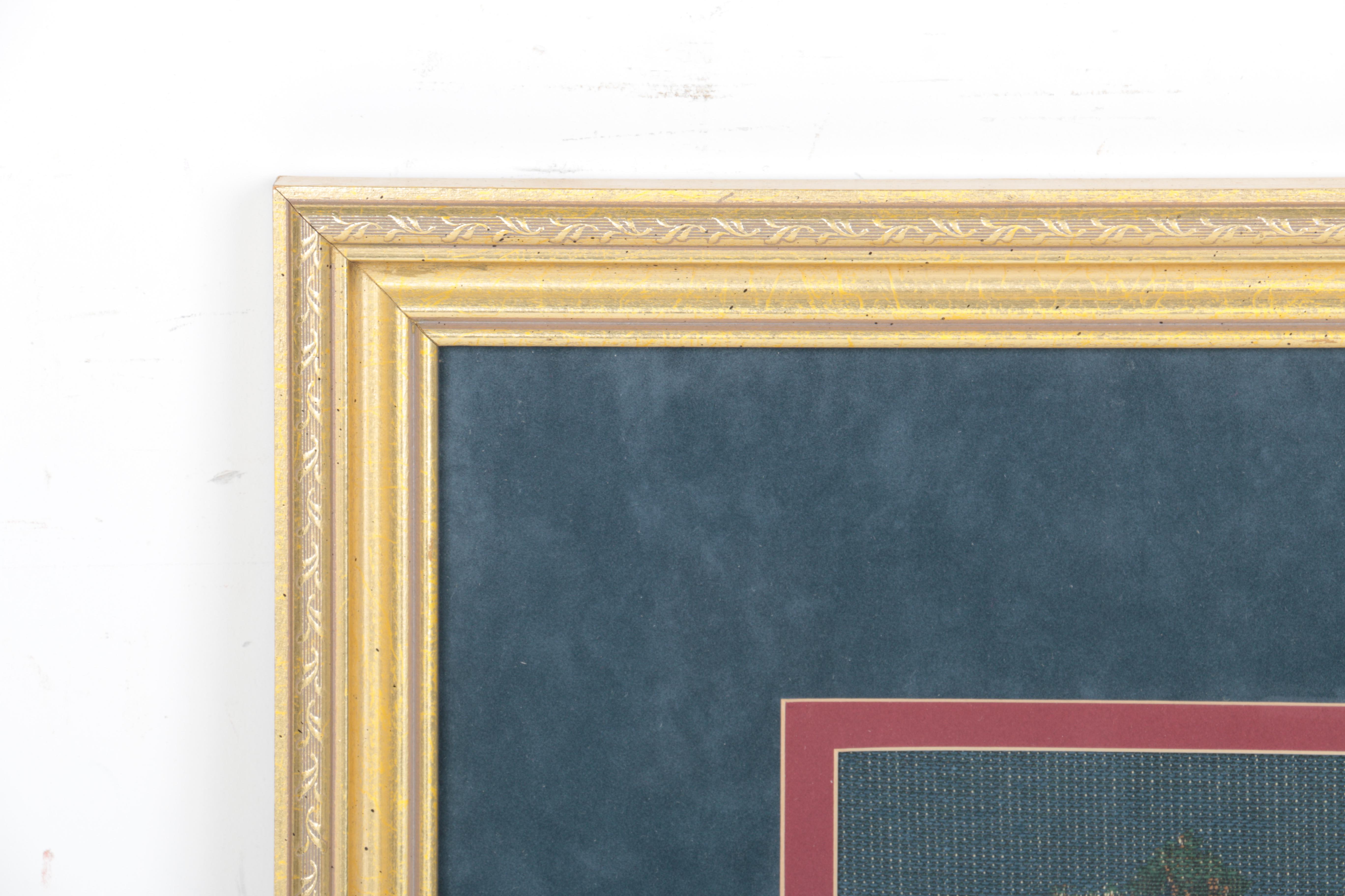 Decorative Weaving of a Hunt With Dogs