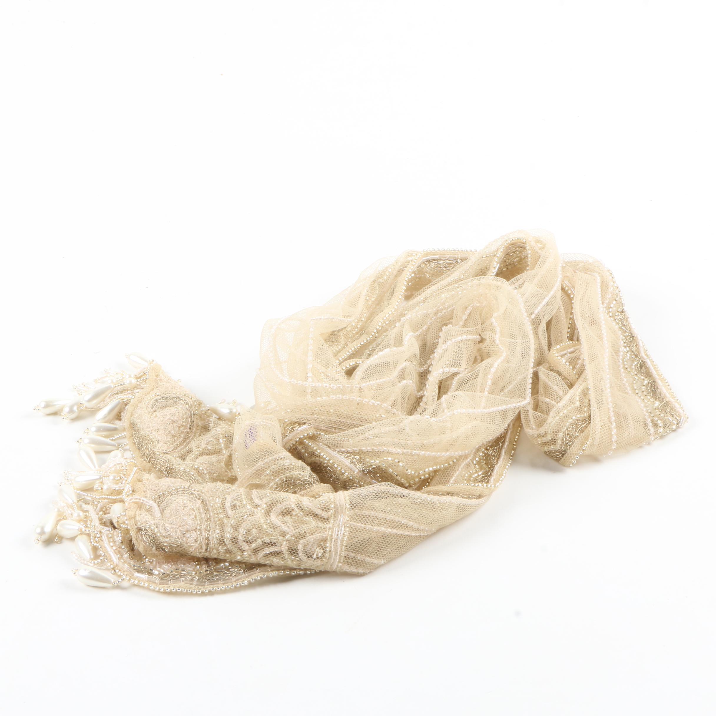Ralph Lauren Collection Hand-Beaded Scarf
