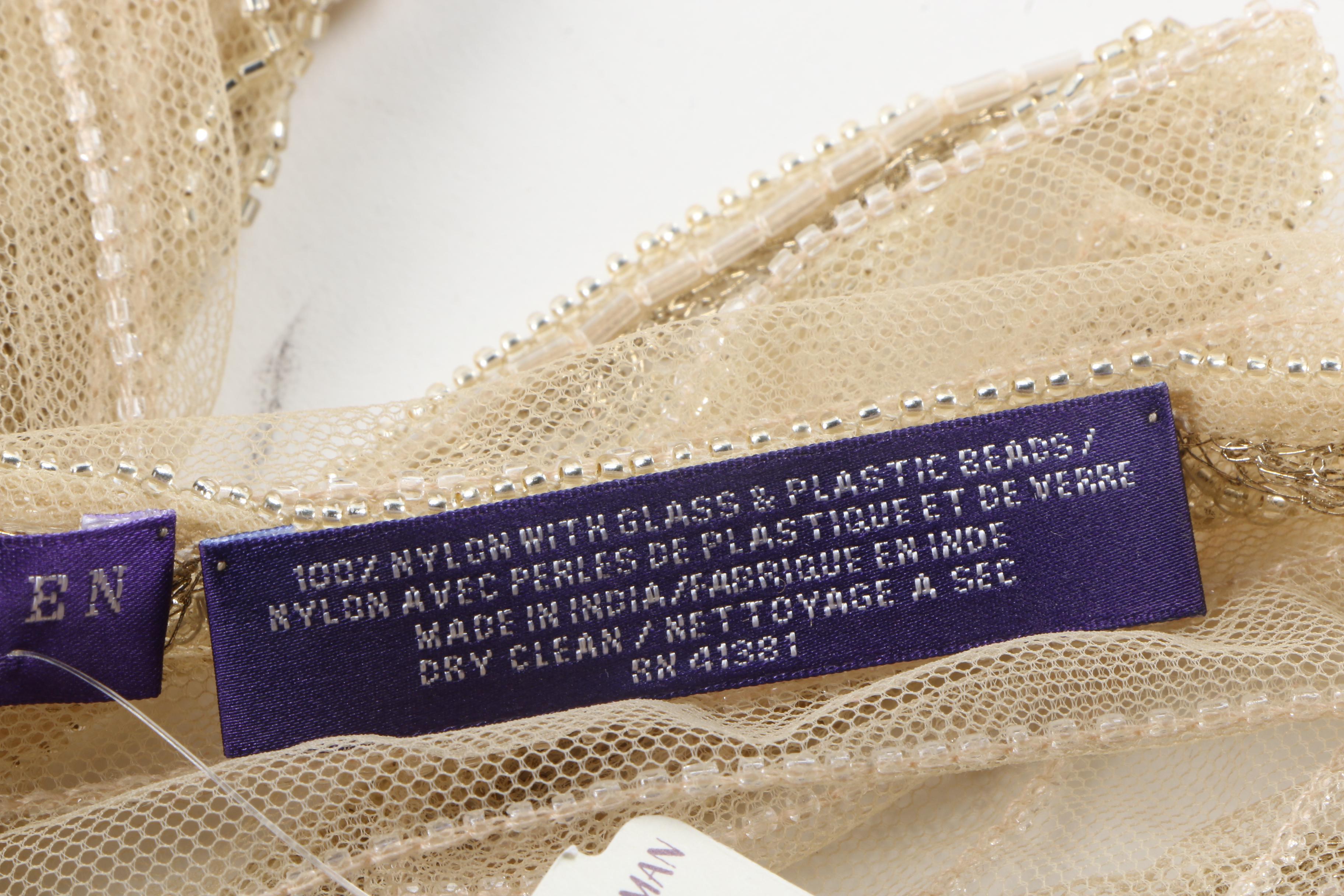 Ralph Lauren Collection Hand-Beaded Scarf