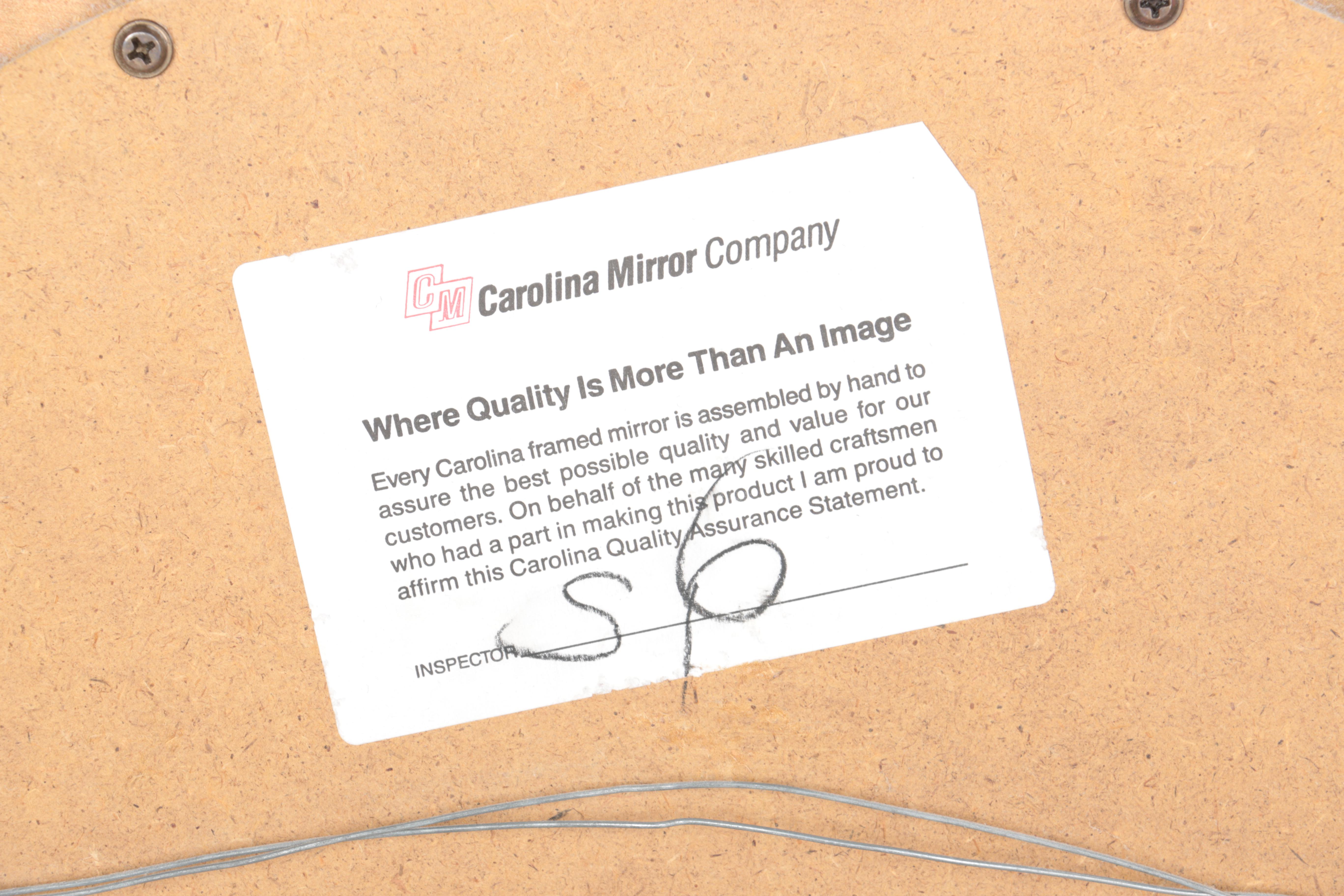 Carolina Mirror Company Framed Wall Mirror