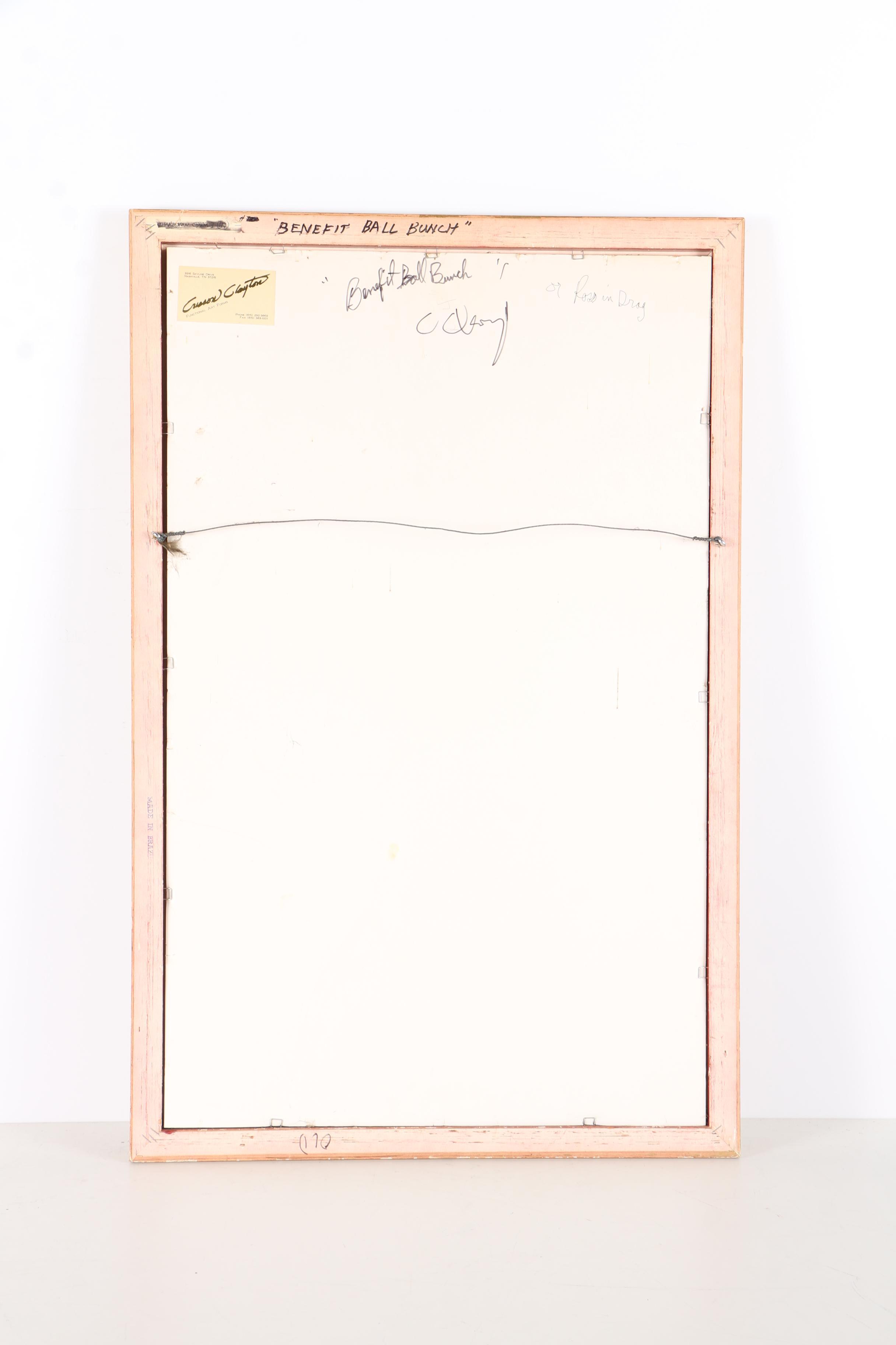 Crease Clayton Mixed Media Painting "Benefit Ball Bunch"