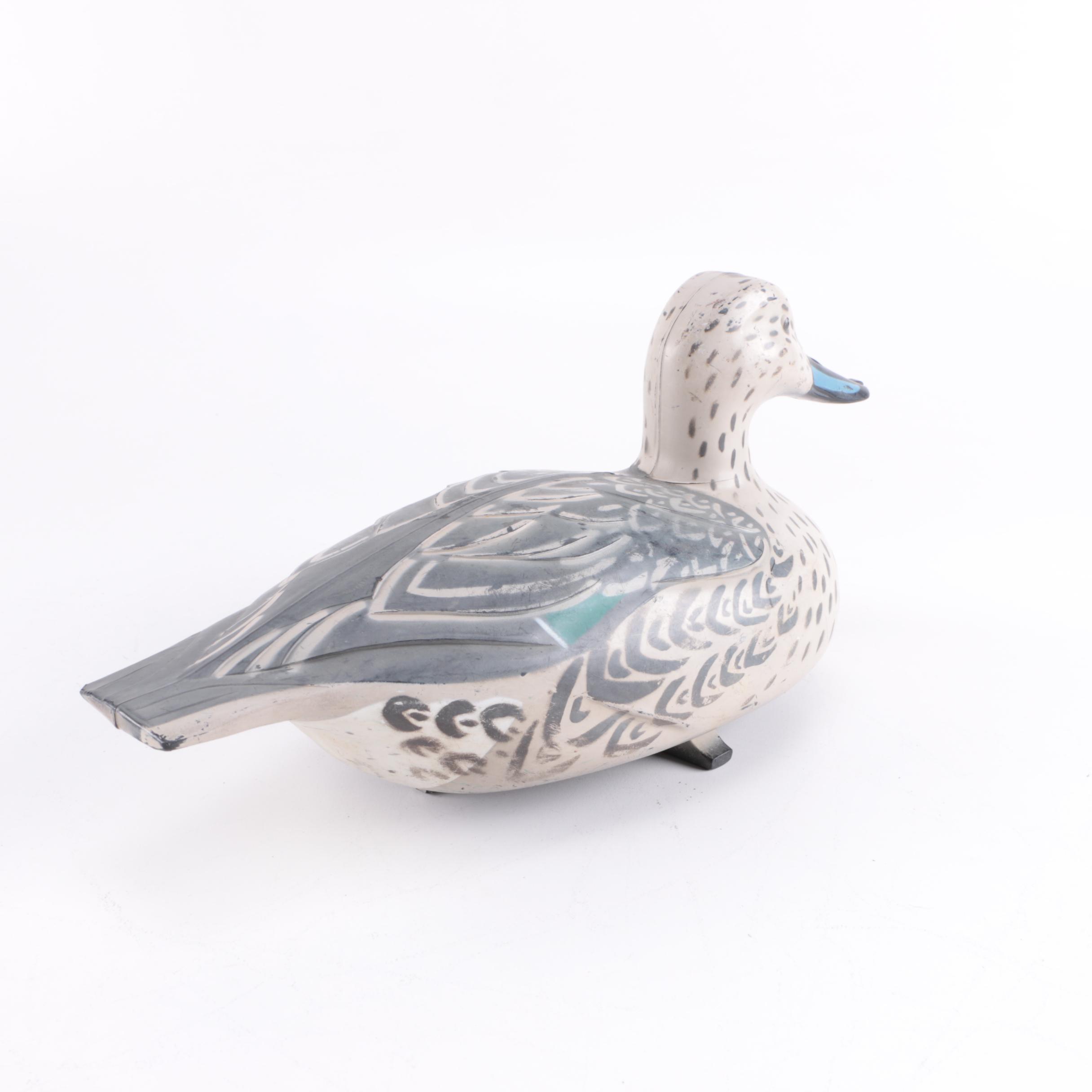 Victor D-9 White and Gray Duck Decoy