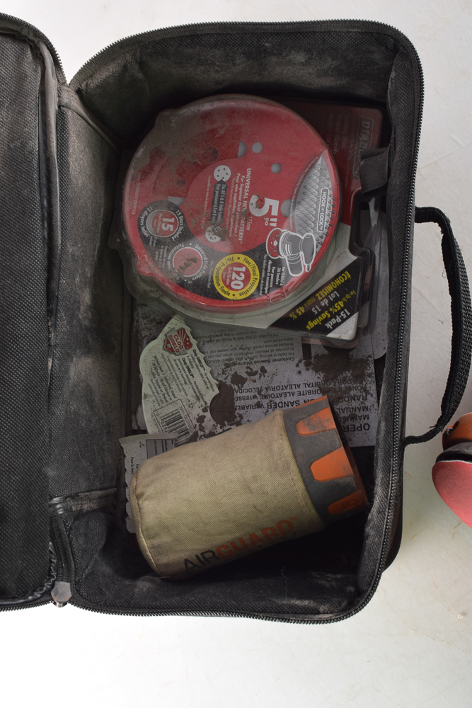 Ridgid Electric Hand Sander and DeWalt DW 660 Electric Drill