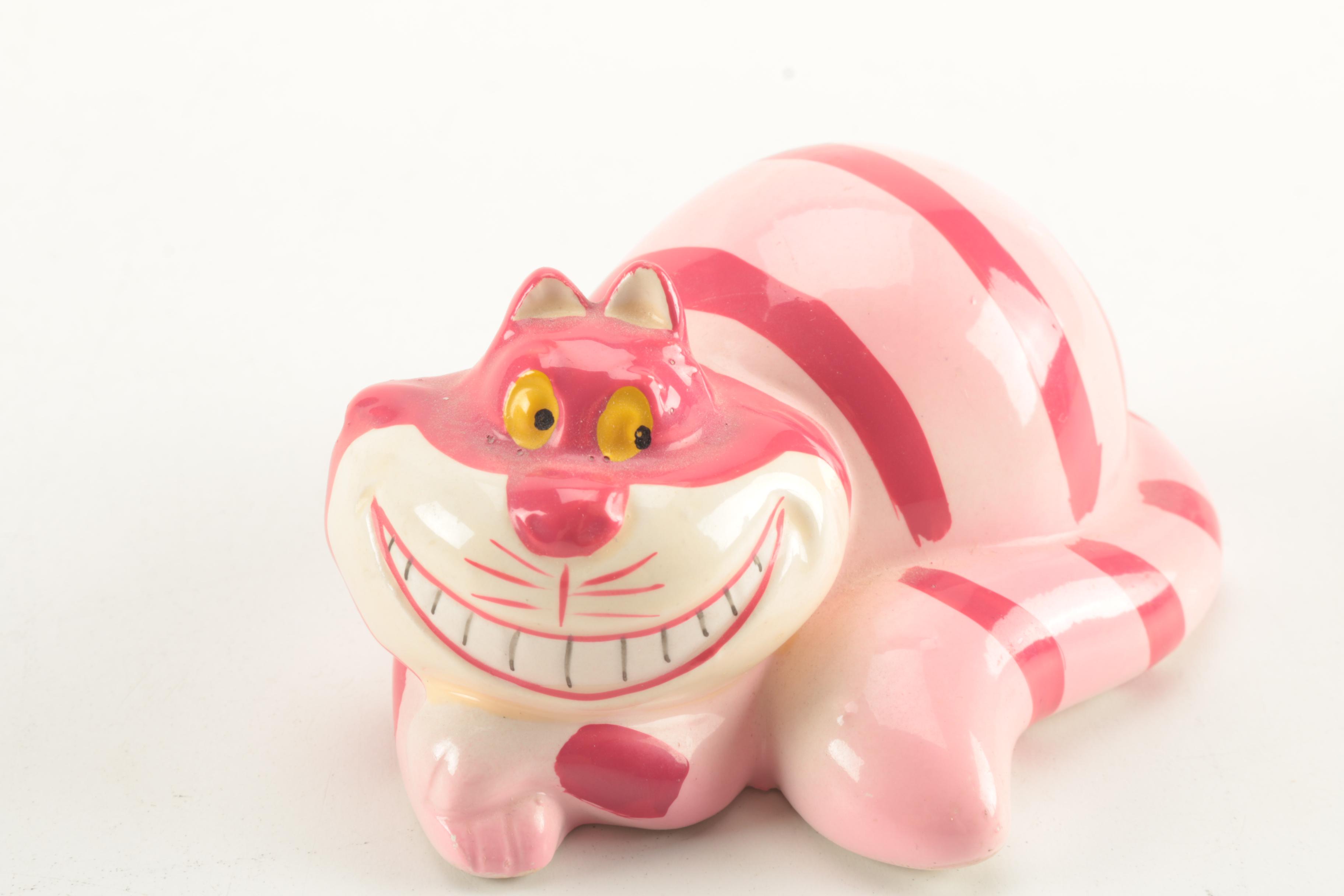 Disney's "Alice in Wonderland" Cheshire Cat Print and Figurine