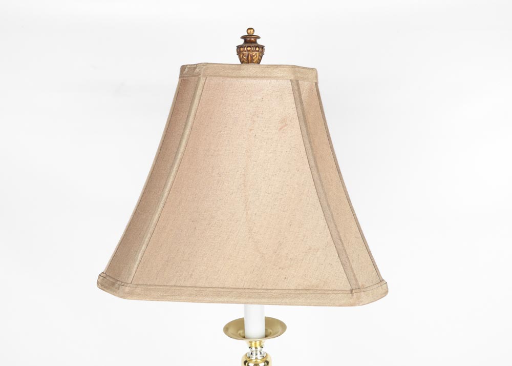 Brass Candlestick Lamp