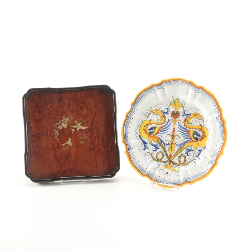 Pair of Decorative Plates Including Deruta