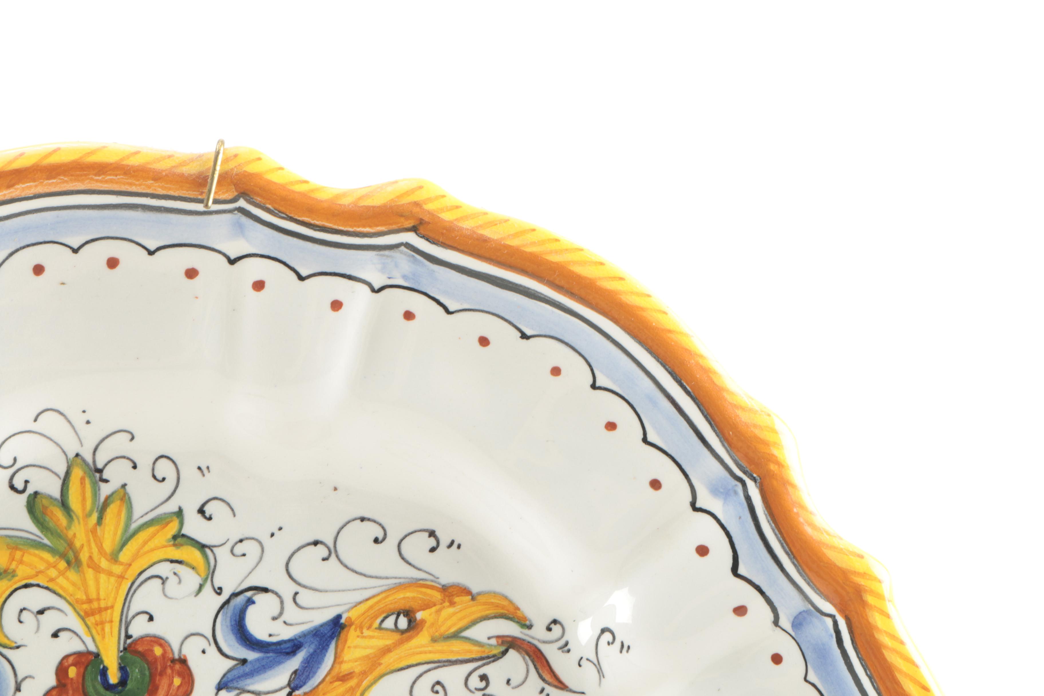 Pair of Decorative Plates Including Deruta