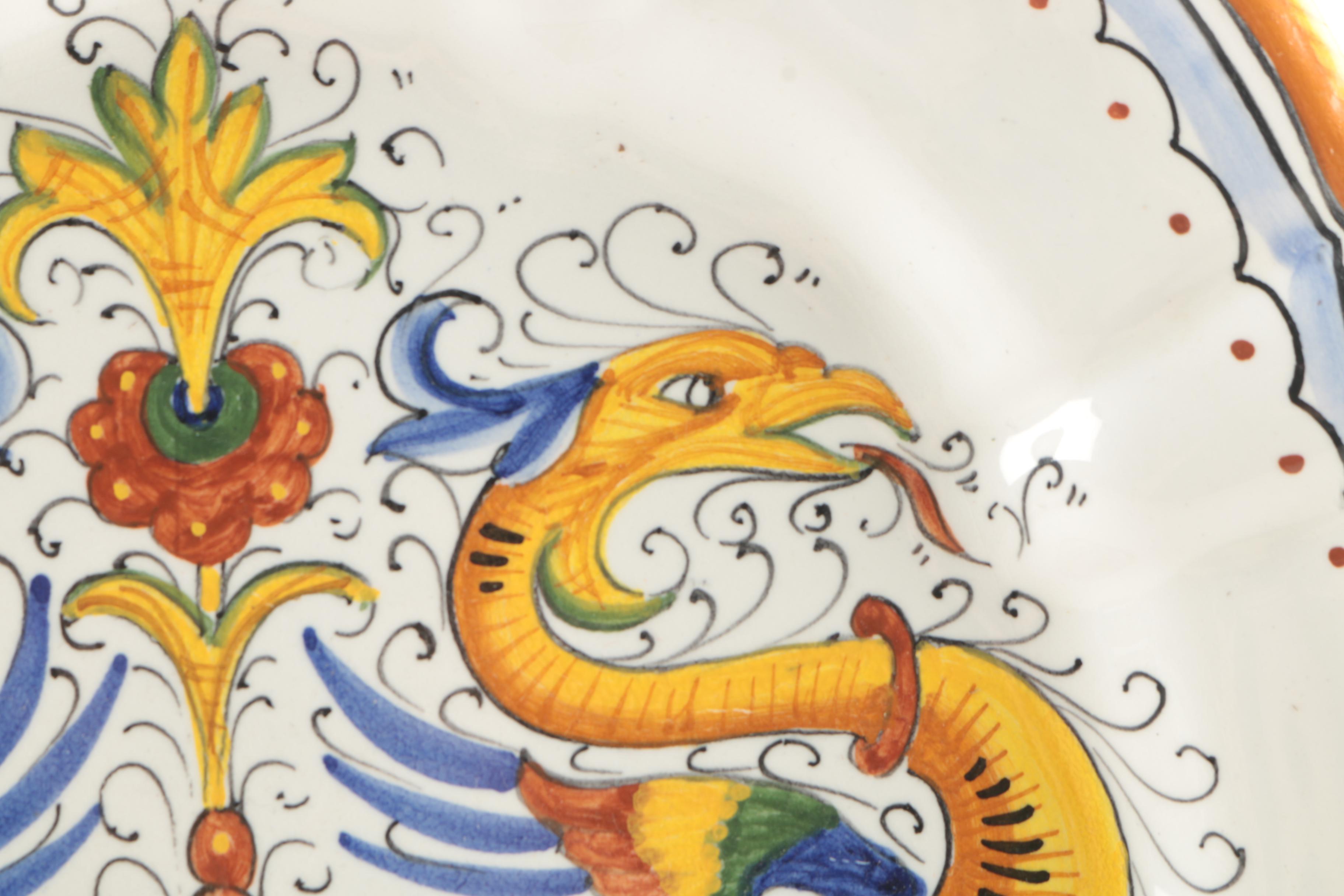 Pair of Decorative Plates Including Deruta