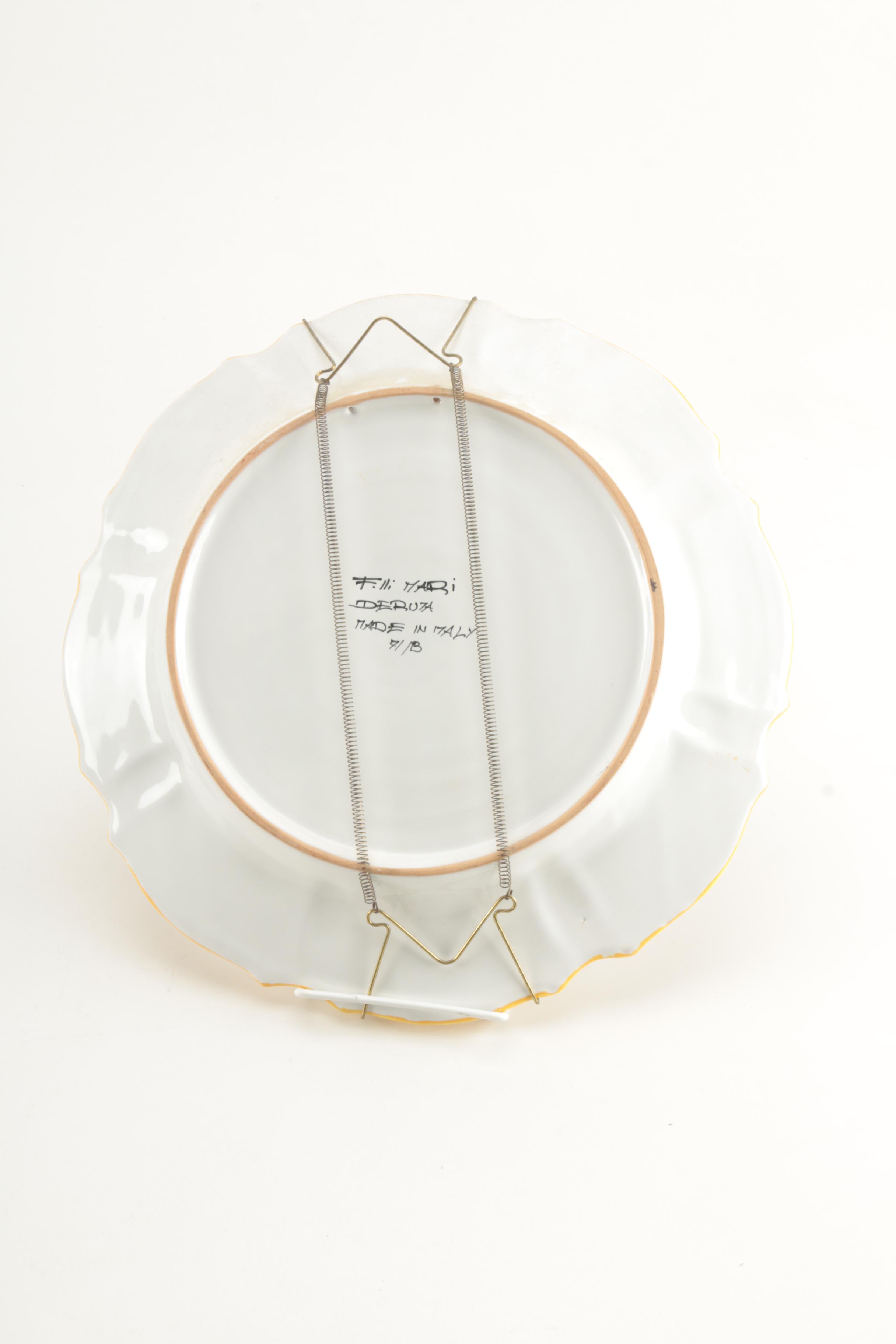 Pair of Decorative Plates Including Deruta