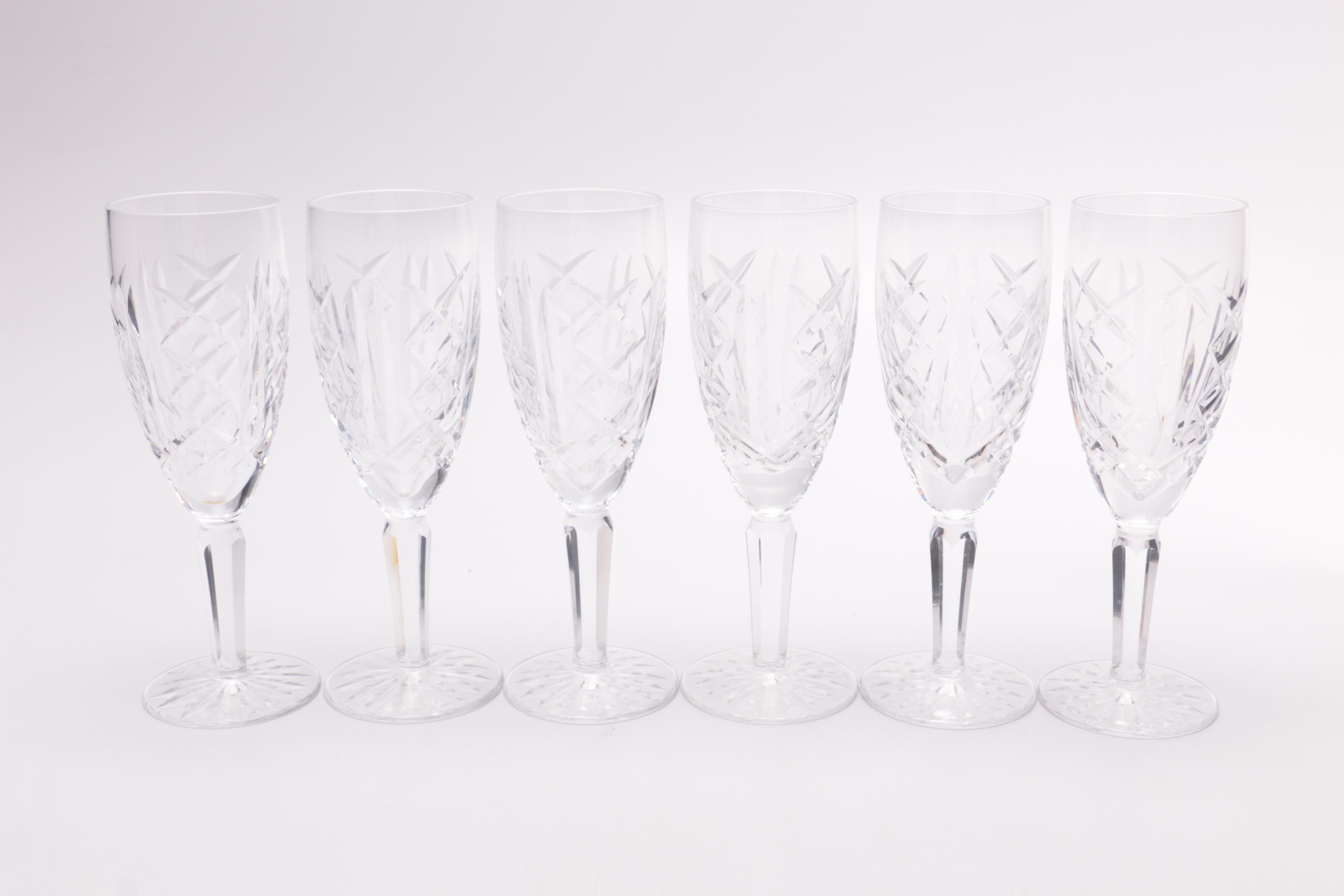 Waterford Crystal "Glengarriff" Champagne Flutes