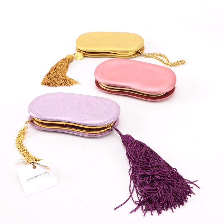 Jane Bolinger Leather Kiss Clutches