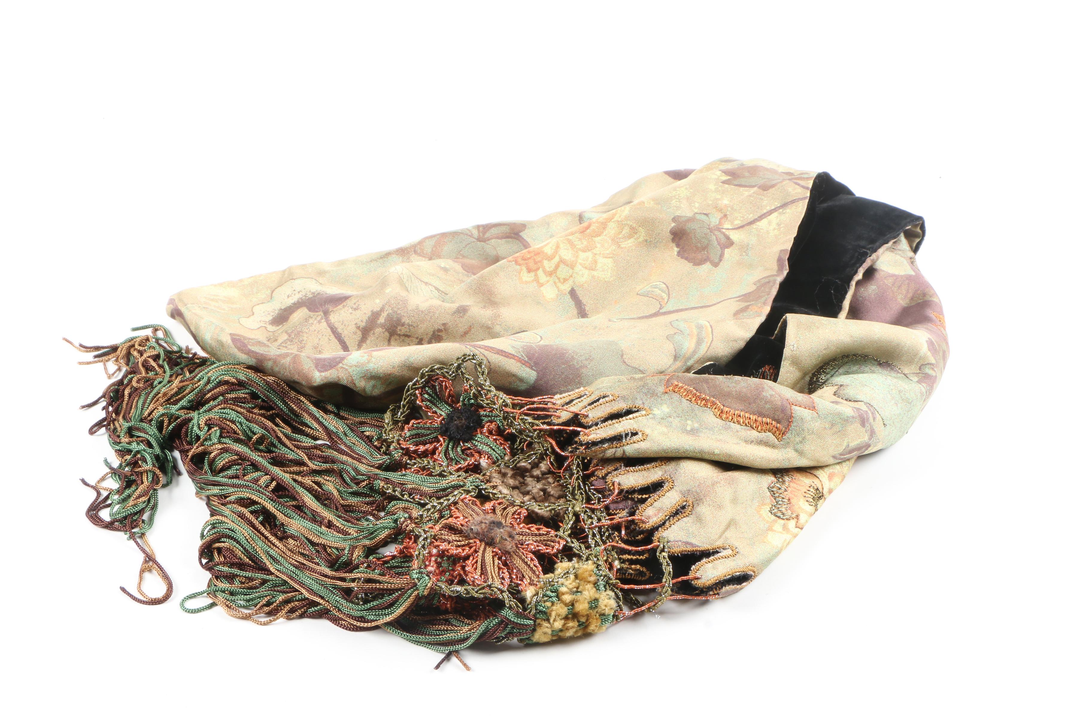 Silk Fringe Scarves Including Pazuki