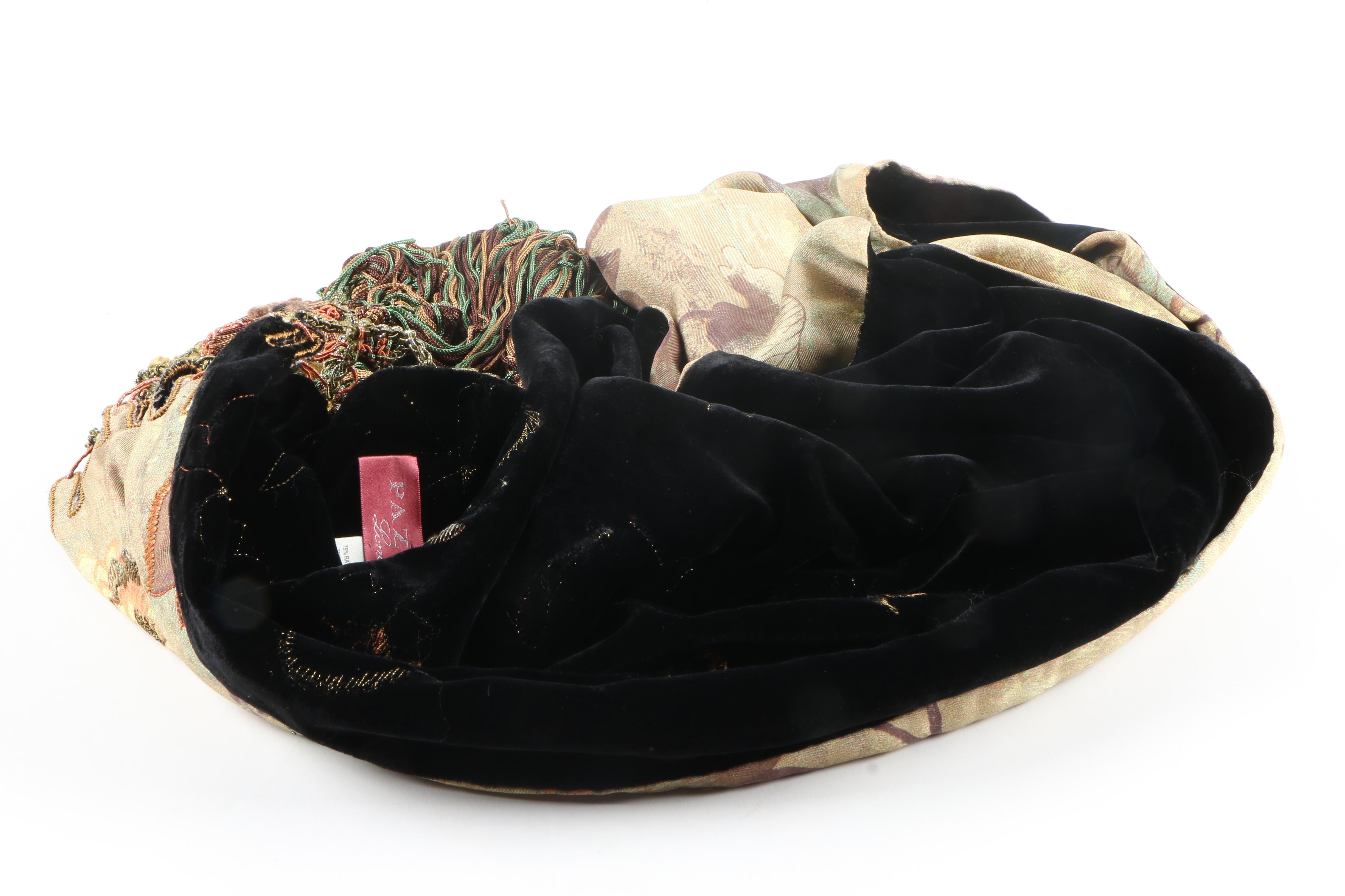 Silk Fringe Scarves Including Pazuki