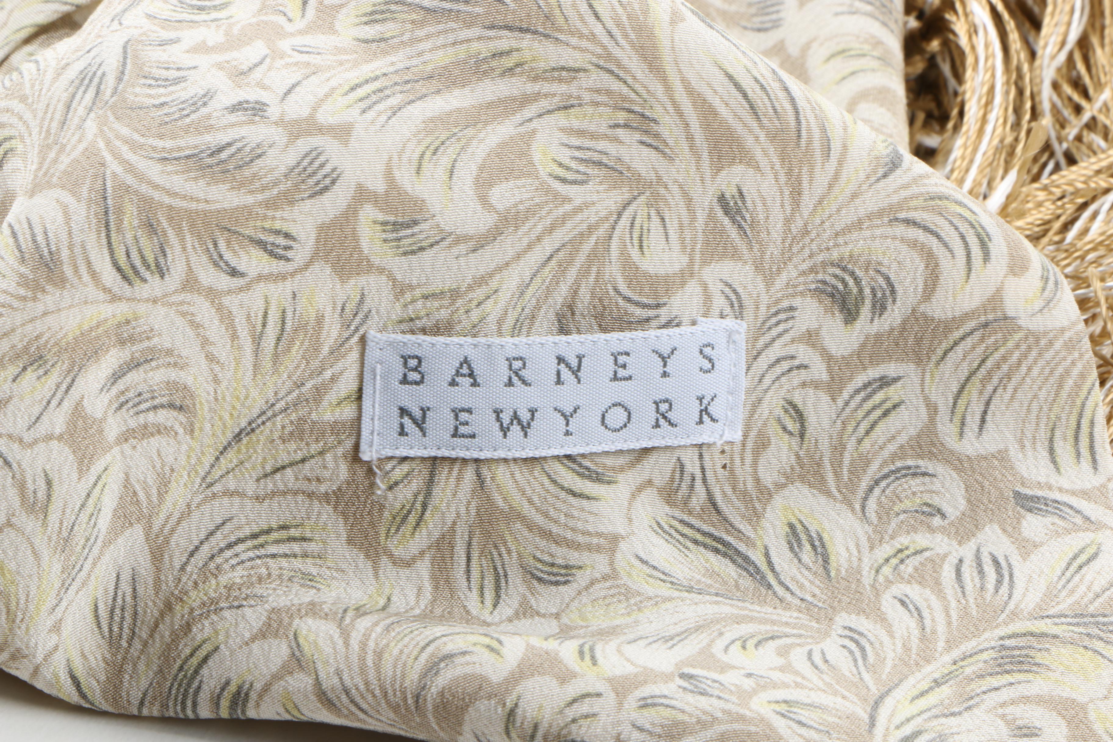 Silk Fringe Scarves Including Pazuki